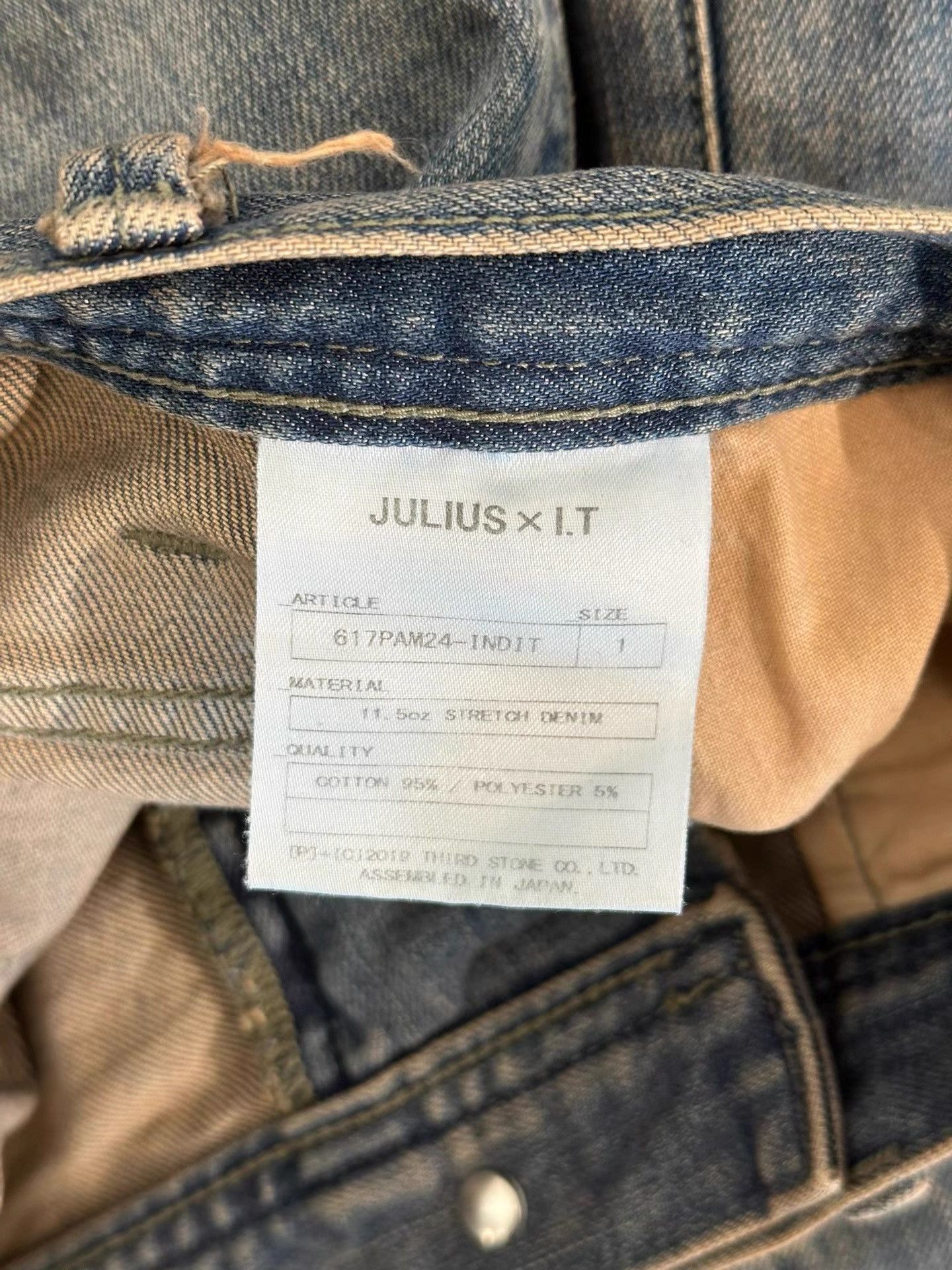 Julius Julius_7 Tatsuro Horikawa Knee Ripped Washed Jeans K35 Size US 29 - 6 Thumbnail