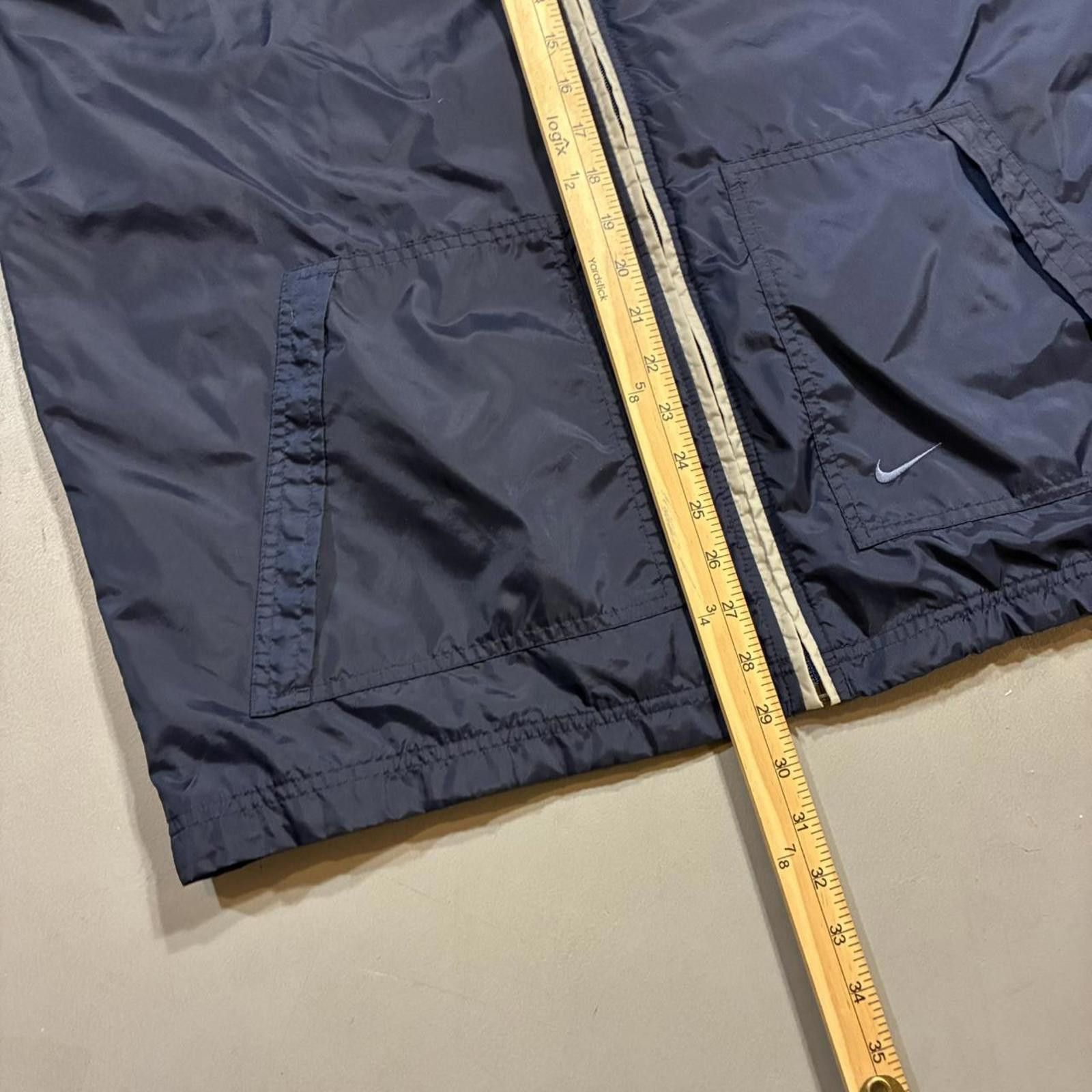 Nike Vintage 00's Nike Men's Silver & Blue Full-Zip Windbreaker Size US L / EU 52-54 / 3 - 8 Thumbnail