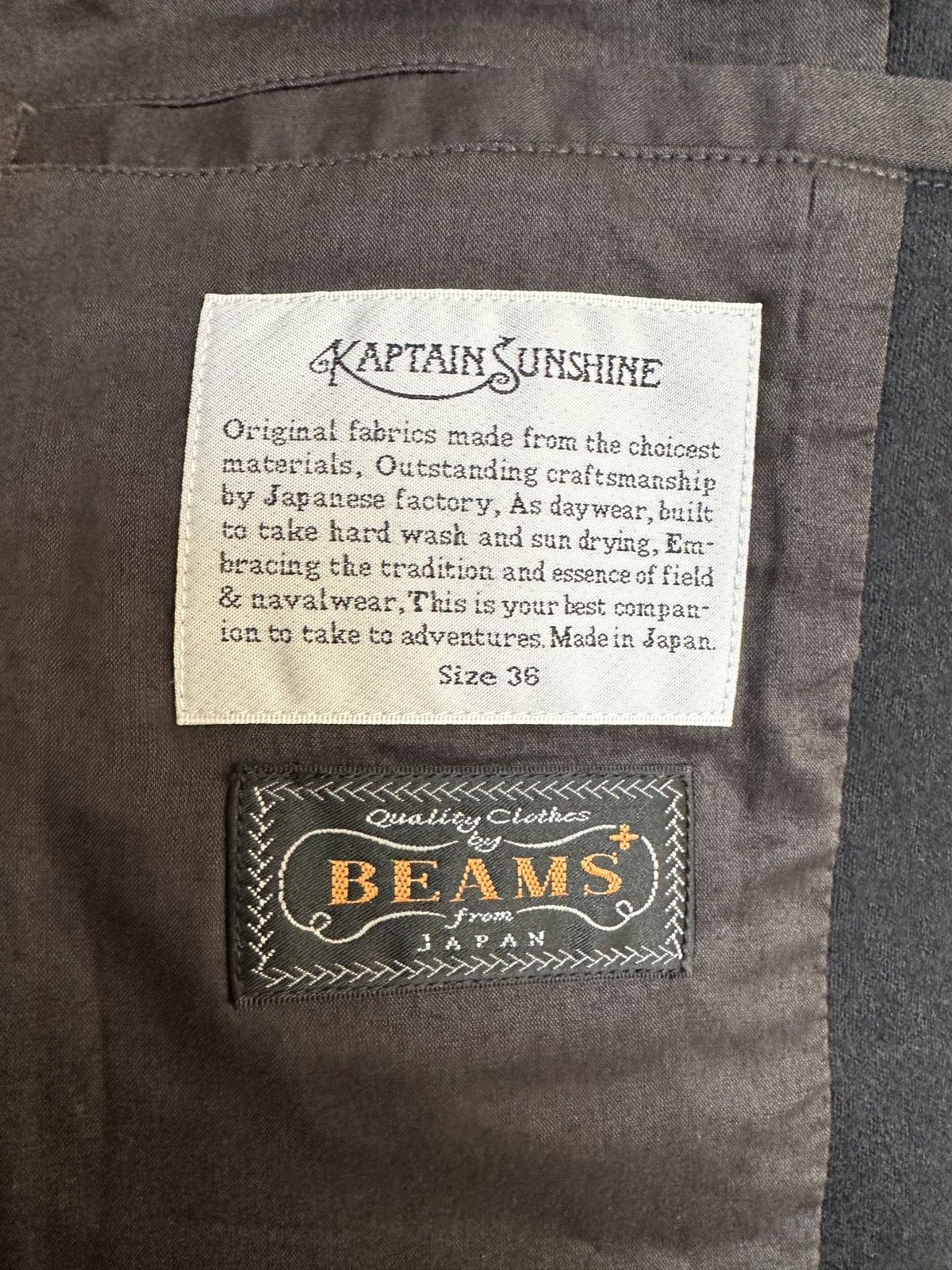 Kaptain Sunshine Kaptain Sunshine x Beams blue wool blazer Size 36R - 3 Thumbnail