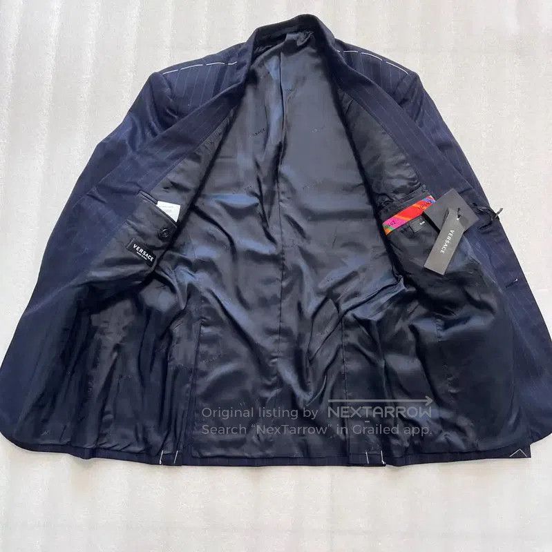 Versace Versace Men's Navy Wool Long Sleeve Jacket . Size US M / EU 48-50 / 2 - 4 Thumbnail