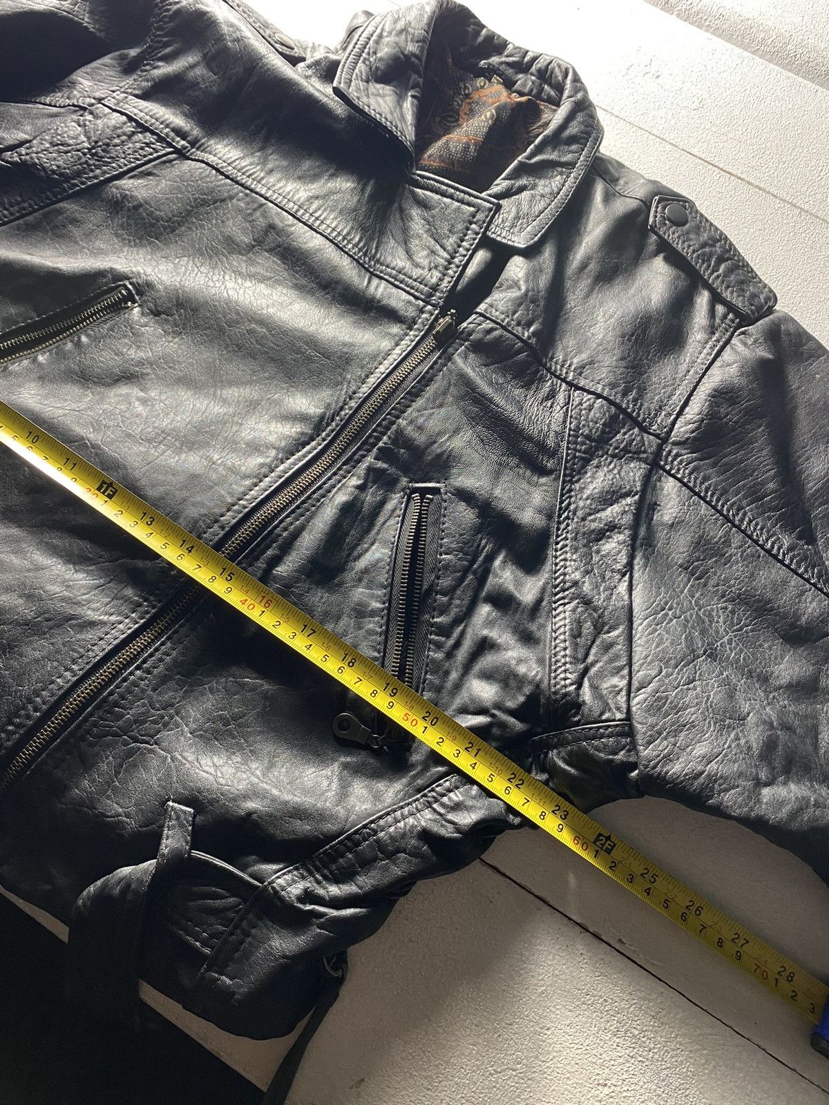 If Six Was Nine × Vintage 🔥LEATHER OG BIKER MOTORCYCLE JACKET BOMBER MENS SMALL PUNK Size US S / EU 44-46 / 1 - 5 Thumbnail