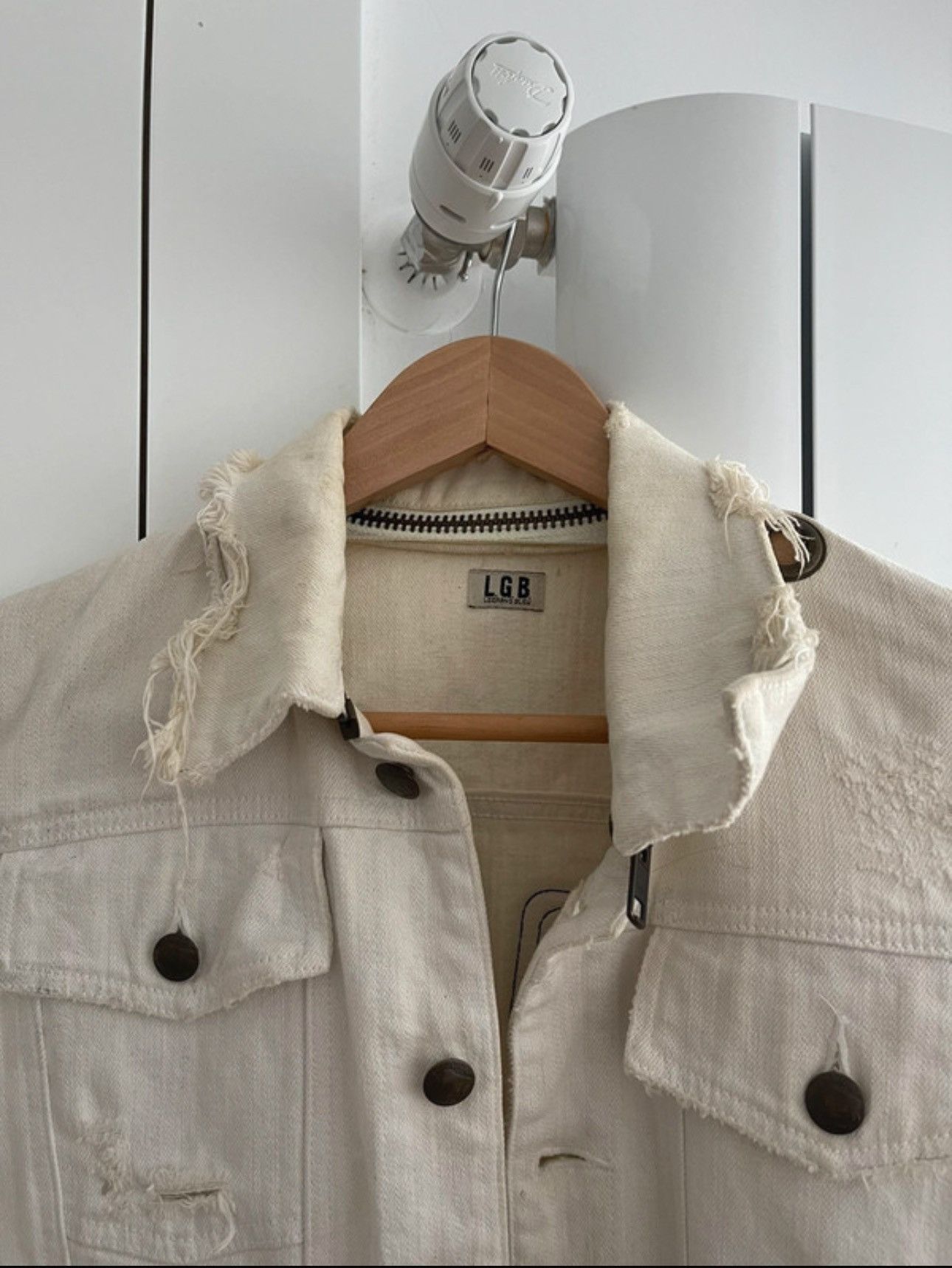 Le Grande Bleu (L.G.B.) LGB Destroy "Dreadrocks" Denim Jacket Size US S / EU 44-46 / 1 - 3 Thumbnail