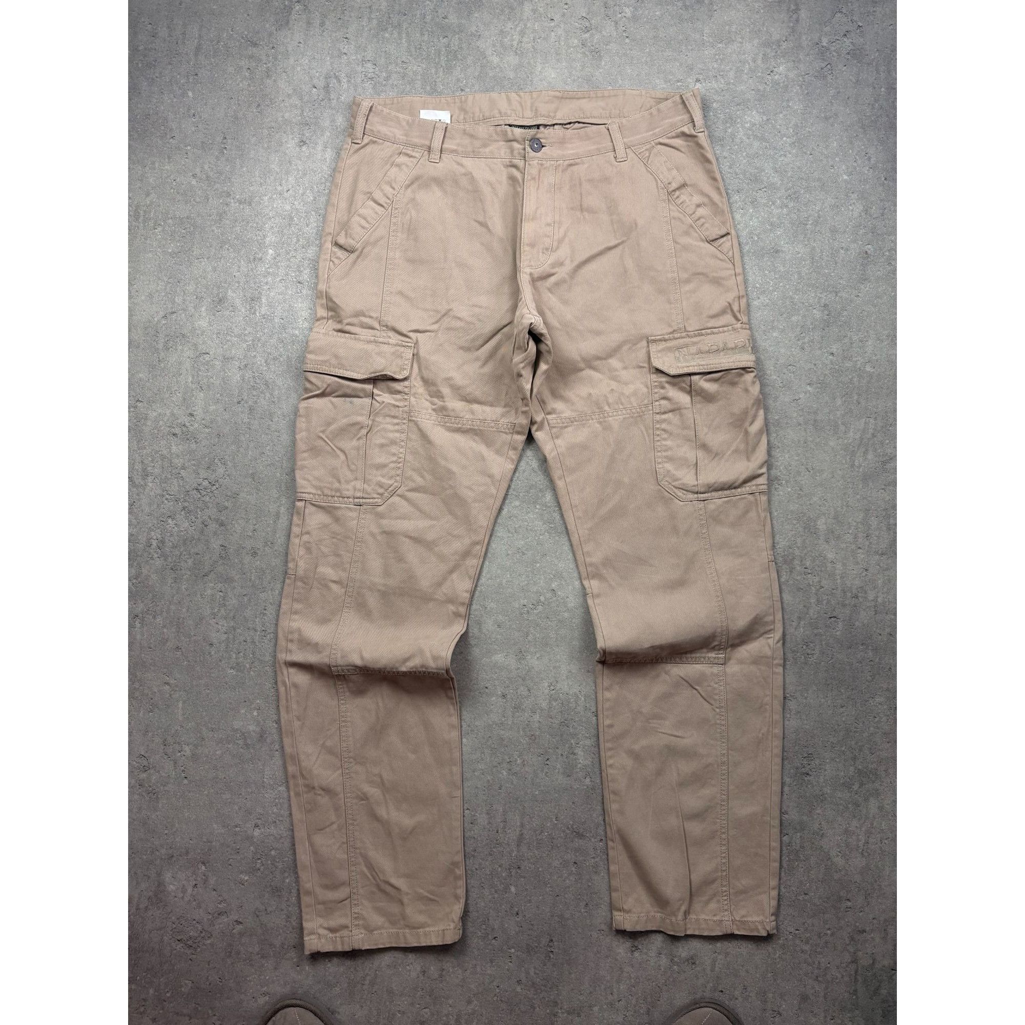 Napapijri NAPAPIJRI Men’s Cargo Pants Size W36 Beige Khaki Military Ta Size US 36 / EU 52 - 1 Thumbnail