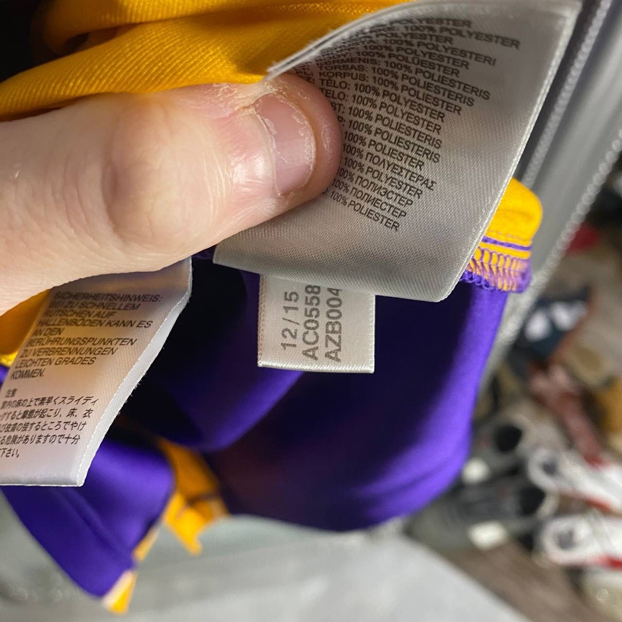 NBA Laker #8 Kobe Bryant Jersey Double Stitched Purple Size US M / EU 48-50 / 2 - 8 Thumbnail