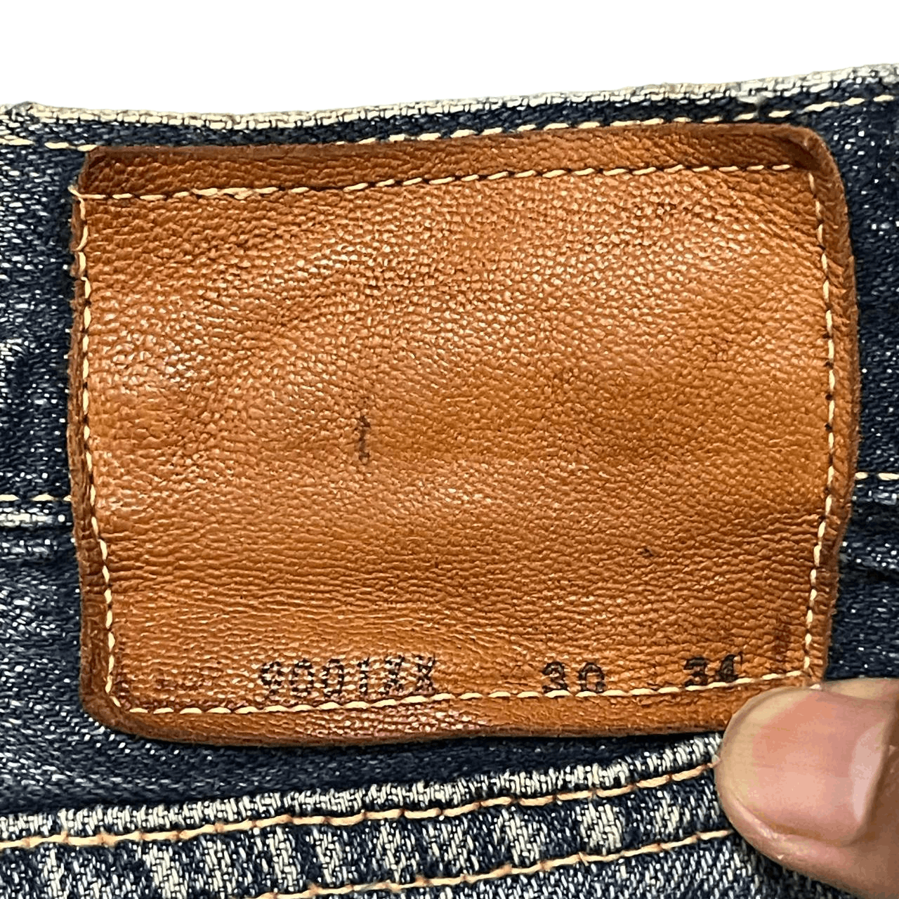 Japanese Brand Vintage La Guardia Selvedge Denim Thrashed Jeans Single ® Size US 30 / EU 46 - 19 Thumbnail