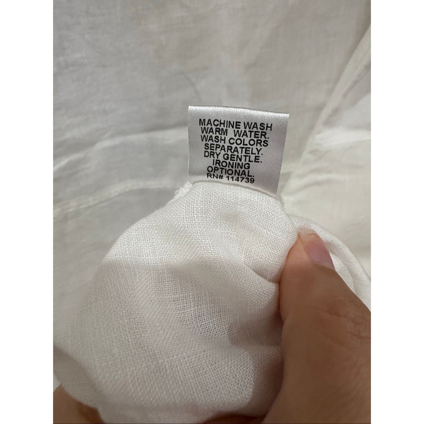 FLAX Flax scoop neck short sleeves white linen dress size medium Size M / US 6-8 / IT 42-44 - 7 Thumbnail