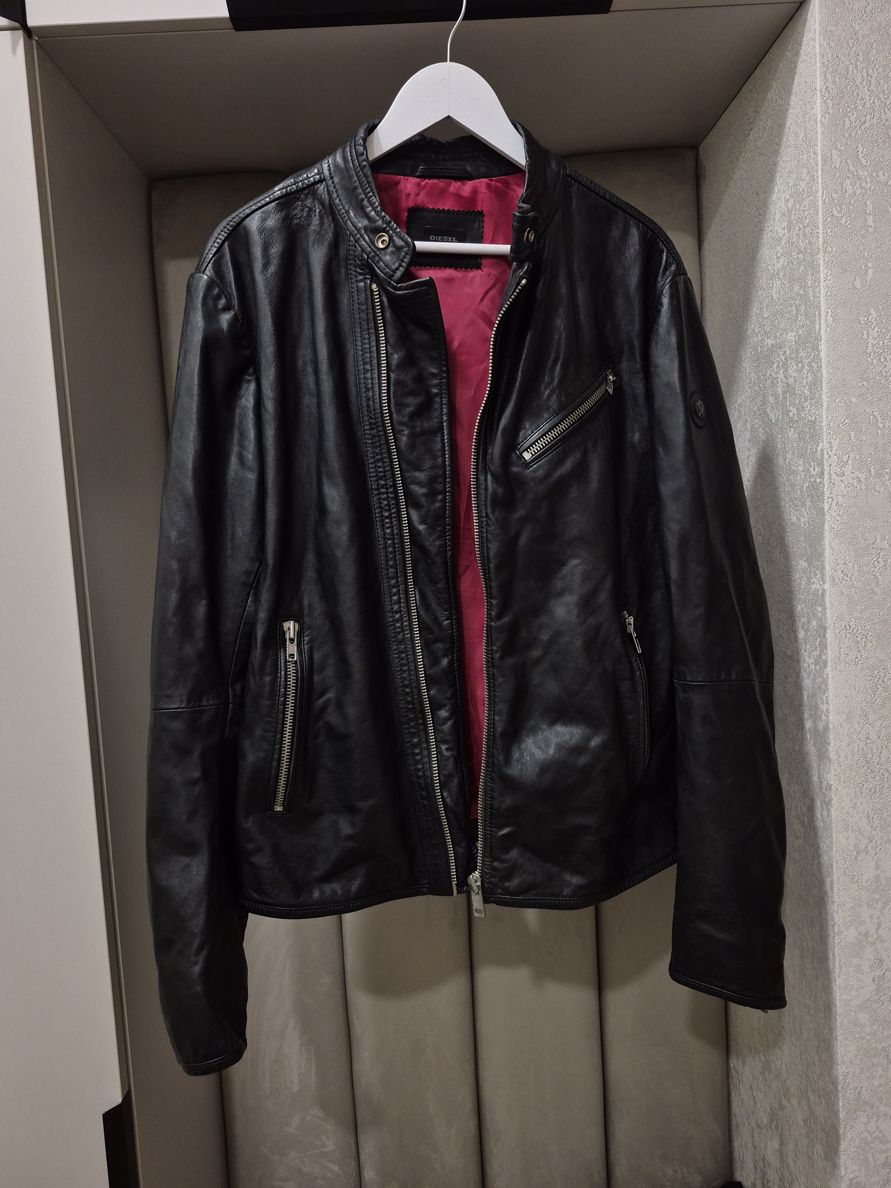 Diesel Diesel biker style leather jacket Size US L / EU 52-54 / 3 - 6 Thumbnail