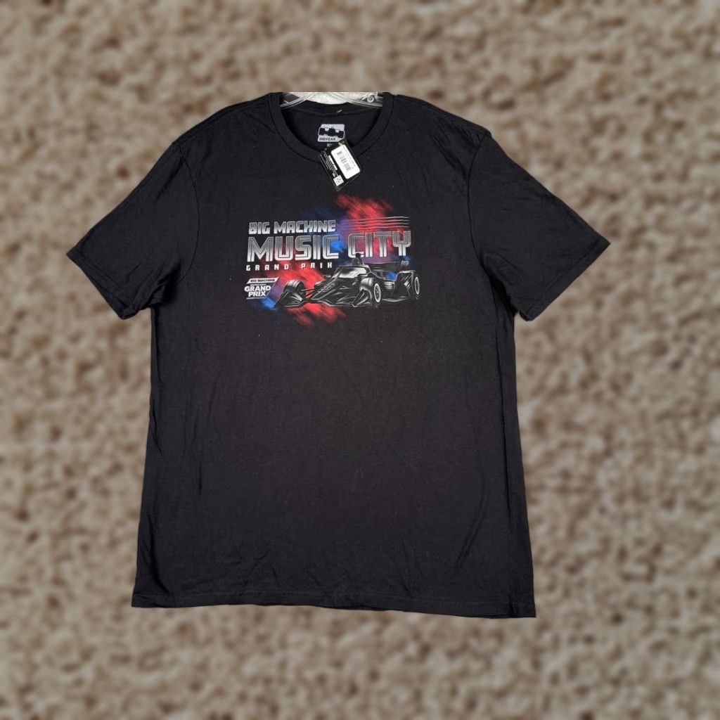 Vintage Nashville Grand Prix Shirt Men Extra Large Black Short Sleeve Crew Neck Indycar Size US XL / EU 56 / 4 - 1 Thumbnail