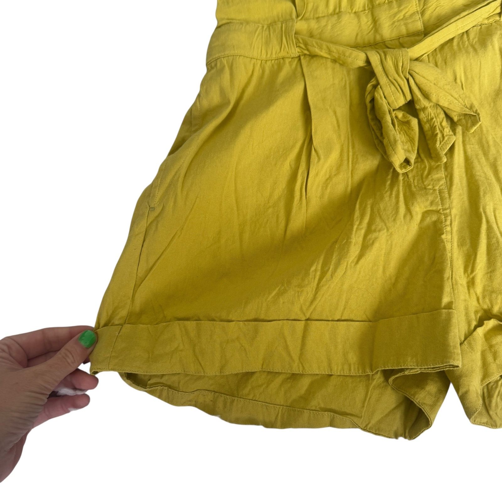 Rag & Bone Rag & Bone Surplus Short Sleeve Romper Chartreuse Green Size 25" / US 0 / IT 36 - 7 Thumbnail