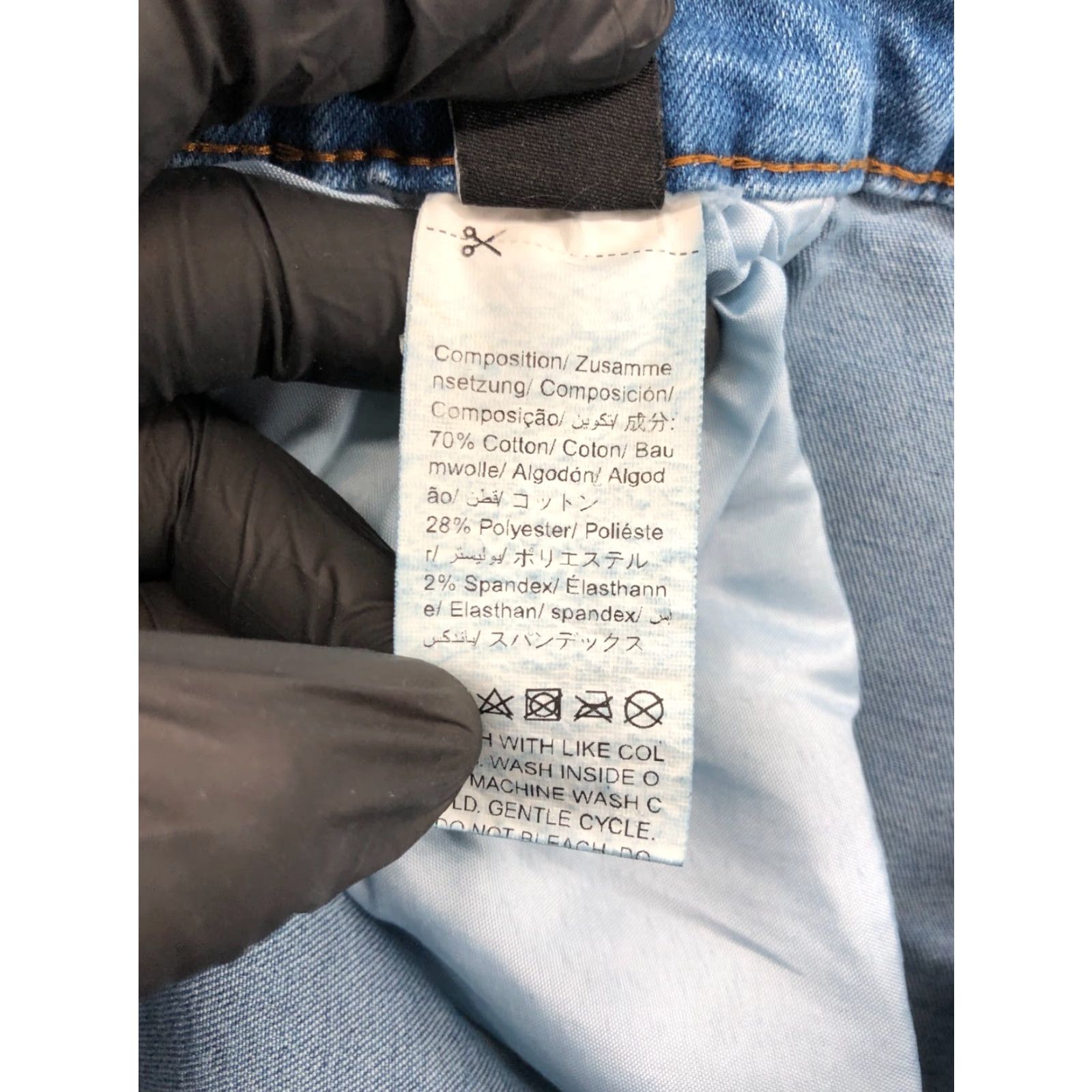 Shein SheIn Shorts Womens 14 Mid Rise Blue Denim Bermuda Casual 5-Pocket Regular Fit Womens Shoes? Size 36" / US 14 / IT 50 - 7 Thumbnail