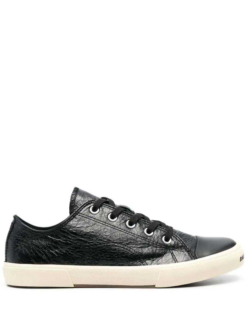 Balenciaga o1srvl11e0325 Paris Low Top Sneakers in Black Size US 5 / IT 35 - 5 Thumbnail