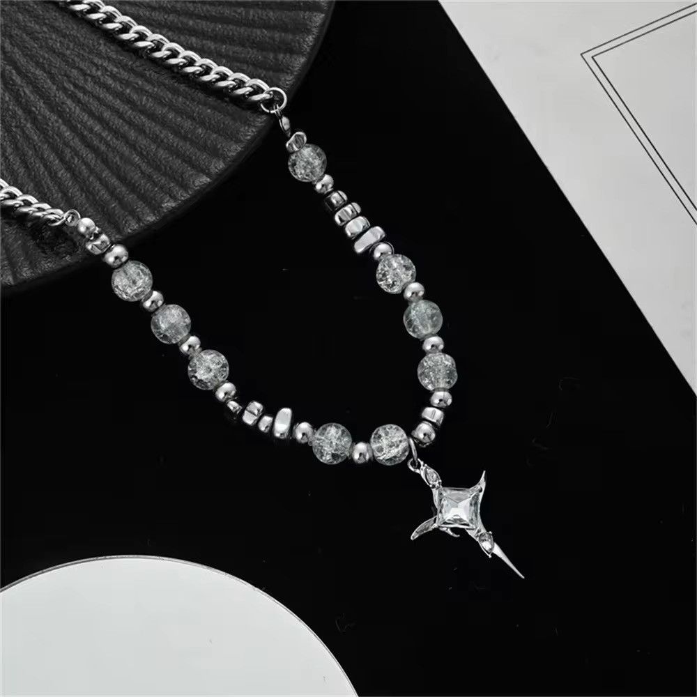 Jewelry Imitation Pearl Cross Necklace Size ONE SIZE - 2 Thumbnail