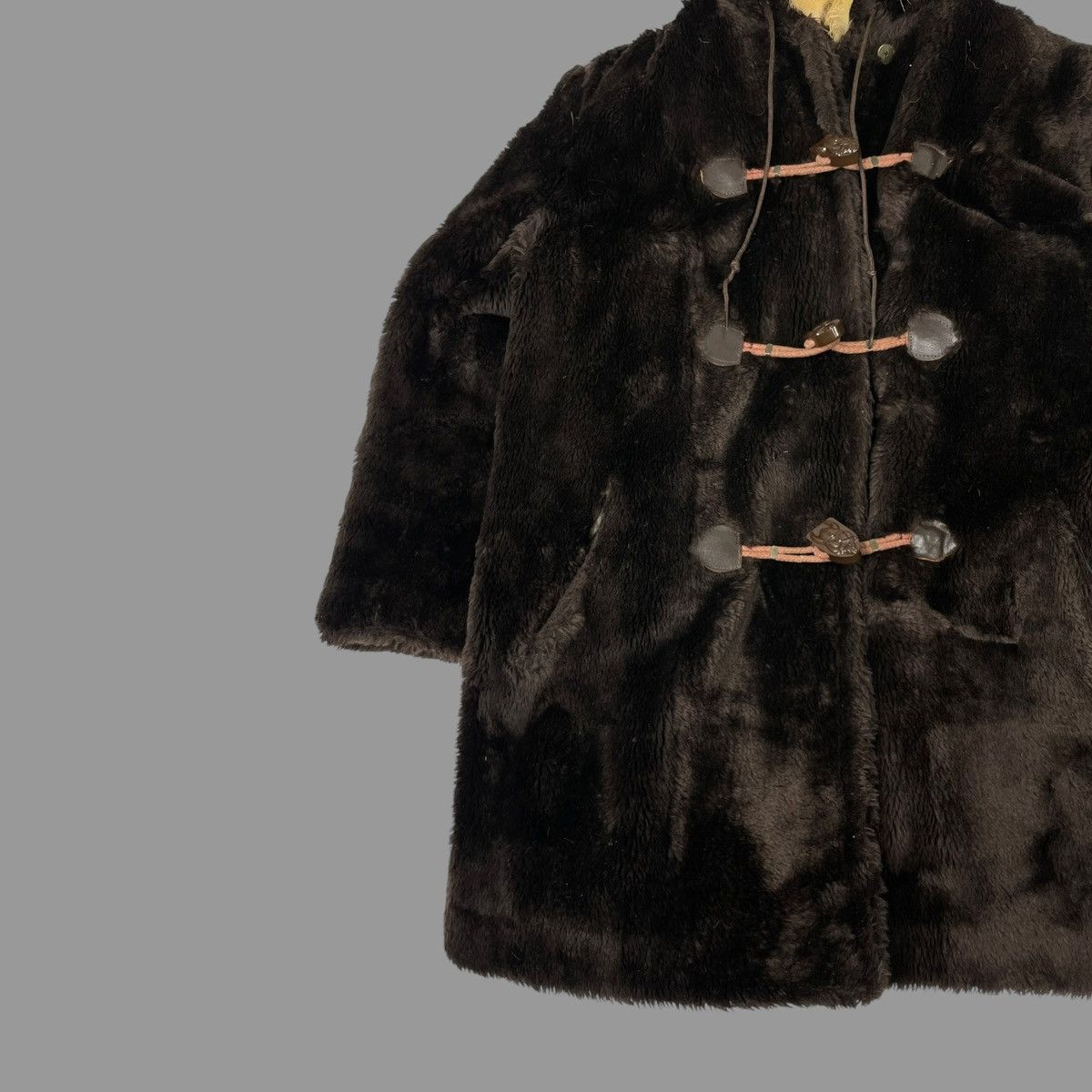 Vintage Vintage 1960s fur zip up jacket Size L / US 10 / IT 46 - 3 Thumbnail