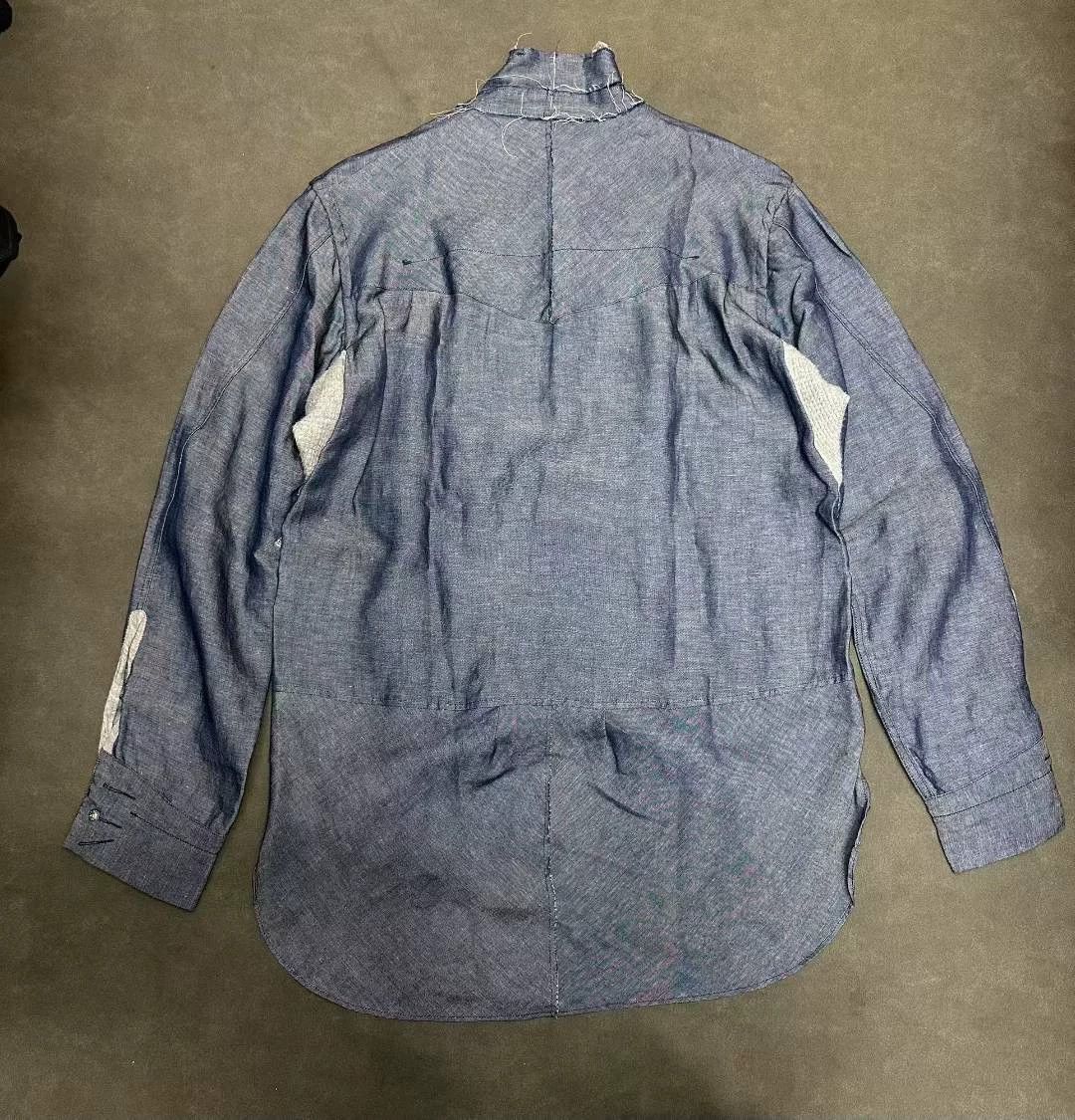 Takahiromiyashita The Soloist. Takahiro Miyashita 11ss Color Blocked Cowboy Shirt S 95 Size US S / EU 44-46 / 1 - 2 Thumbnail