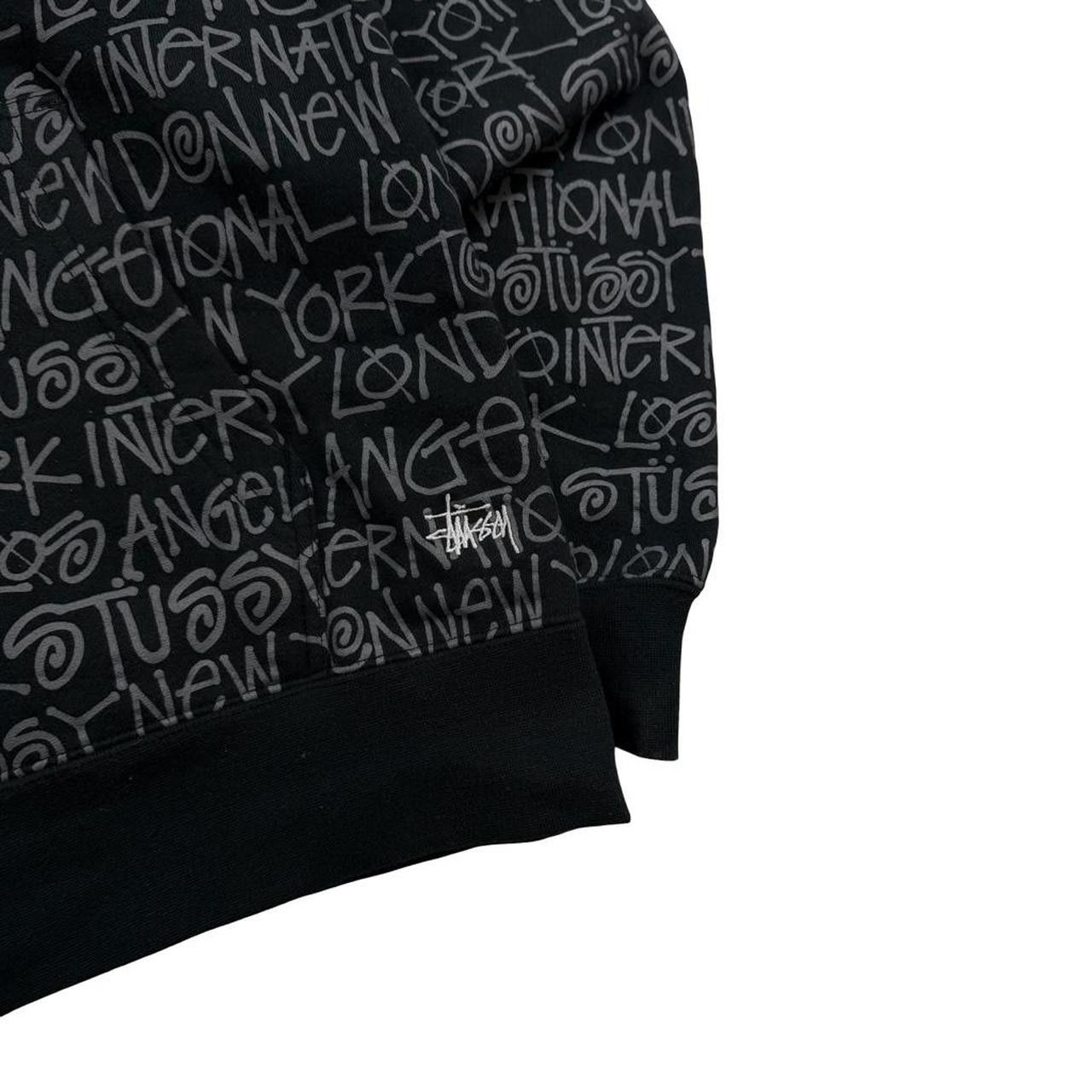 Stussy Vintage Stussy World Tour City Text Zip Up Hoodie - Medium Size US M / EU 48-50 / 2 - 3 Thumbnail