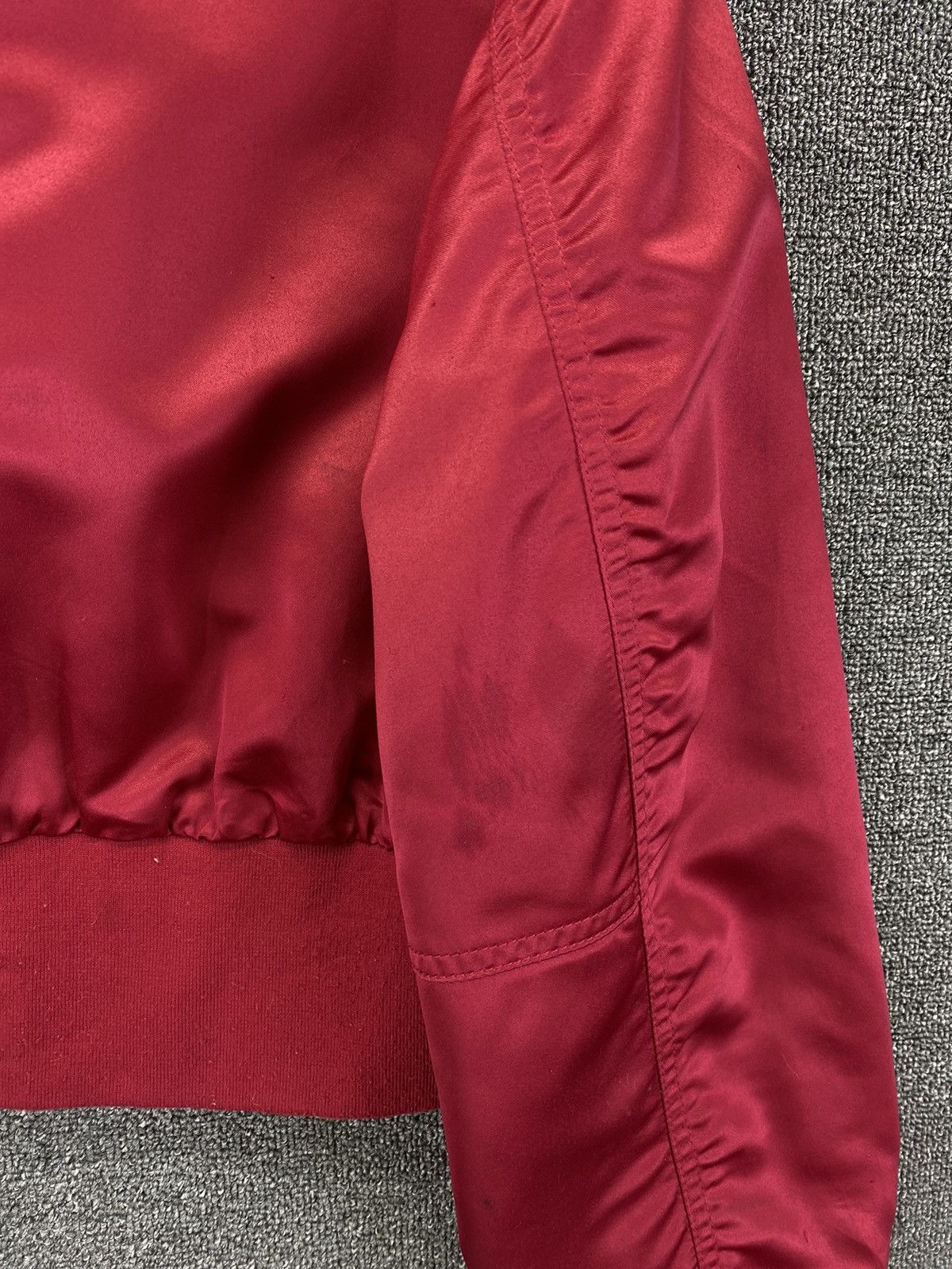 Japanese Brand Vintage Browny U.S Air Force Military Red Bomber Jacket Size M / US 6-8 / IT 42-44 - 14 Thumbnail