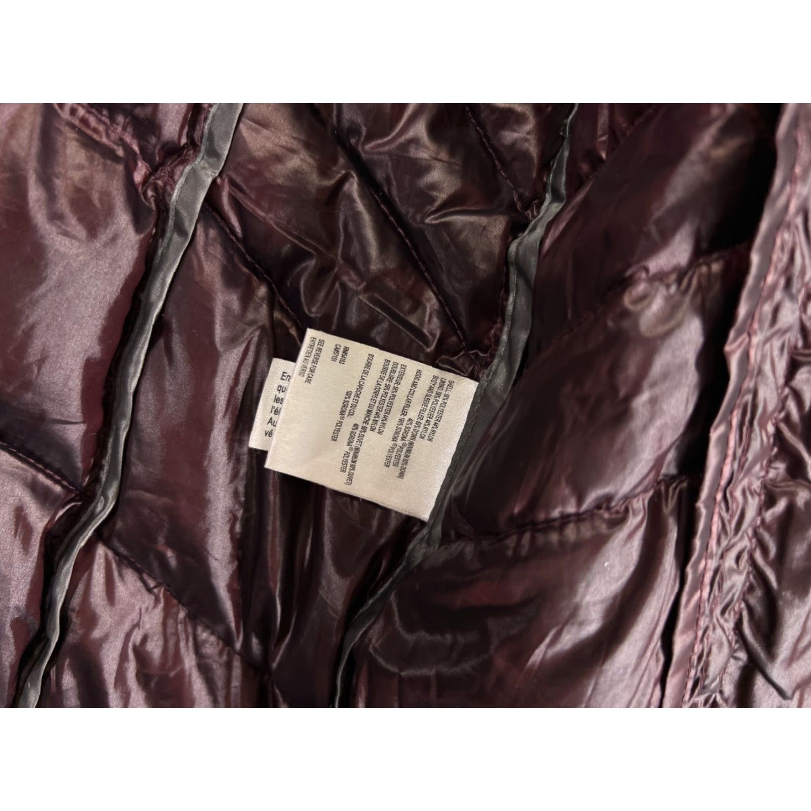 Calvin Klein Calvin Klein Jacket Womens XS Red Puffer Down Hooded Long Sleeve Quilted Zip Coat Size XS / US 0-2 / IT 36-38 - 4 Thumbnail