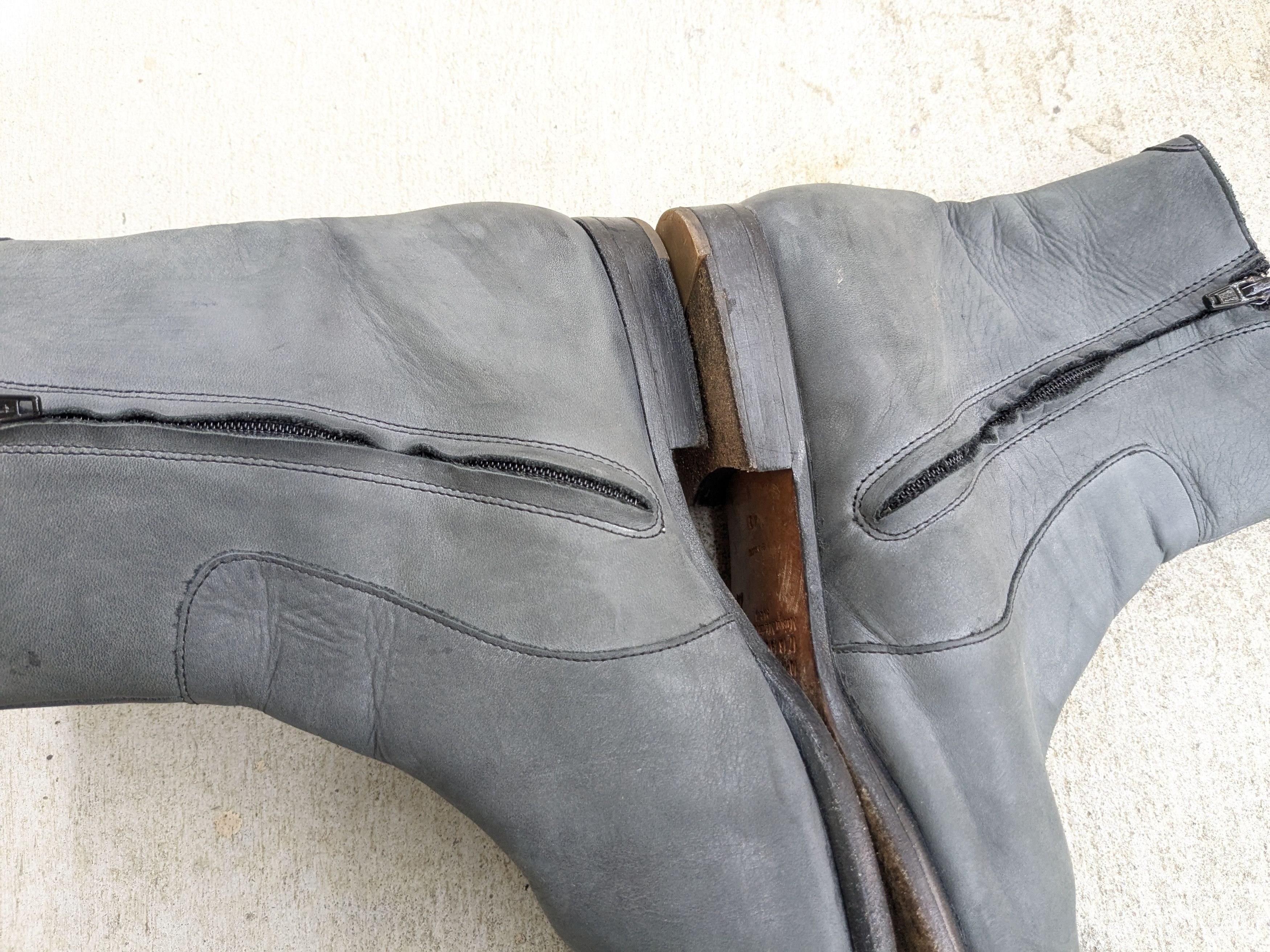 H&M × Maison Margiela Maison Margiela x H&M Boots Side Zip Black 10 43 Leather Size US 10 / EU 43 - 8 Thumbnail