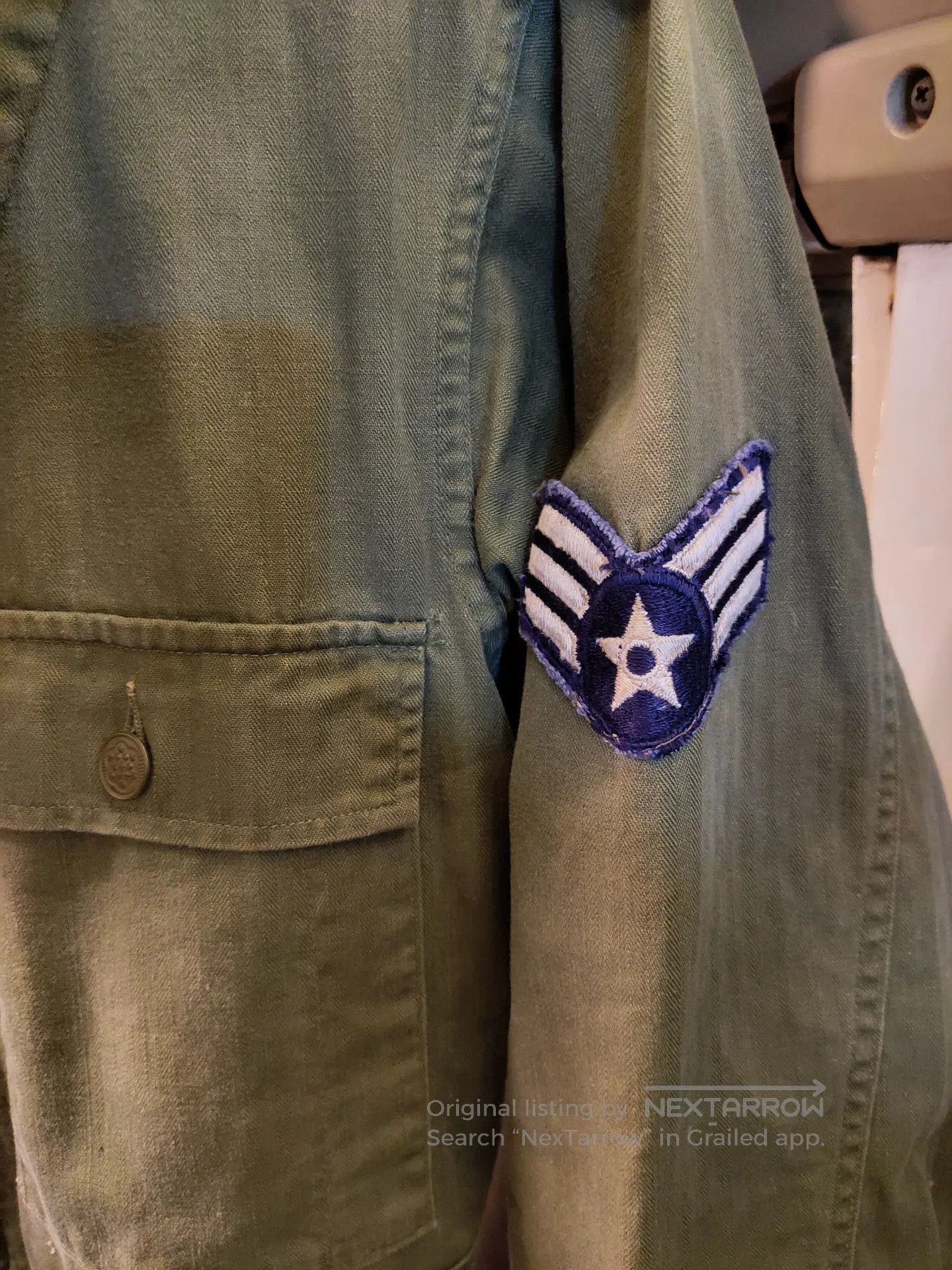 Vintage Vintage US Air Force Herringbone Coverall. Size US 34 / EU 50 - 5 Thumbnail