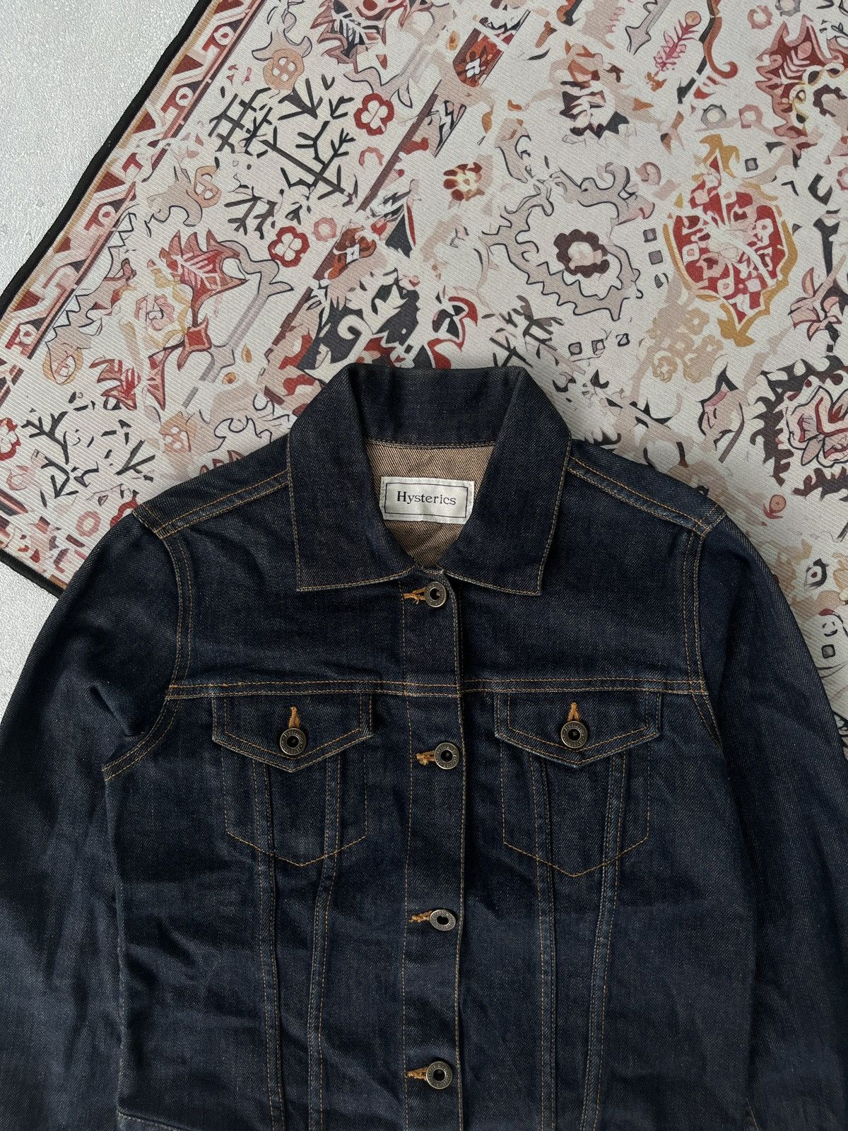 Hysteric Glamour HYSTERIC GLAMOUR Indigo Denim Trucker Jeans Jacket Size US XS / EU 42 / 0 - 2 Thumbnail