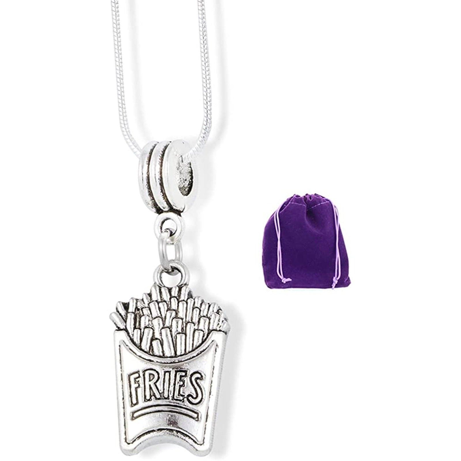 & Other Stories French Fry Necklace - Junk Food Charm Pendant Size ONE SIZE - 1 Thumbnail