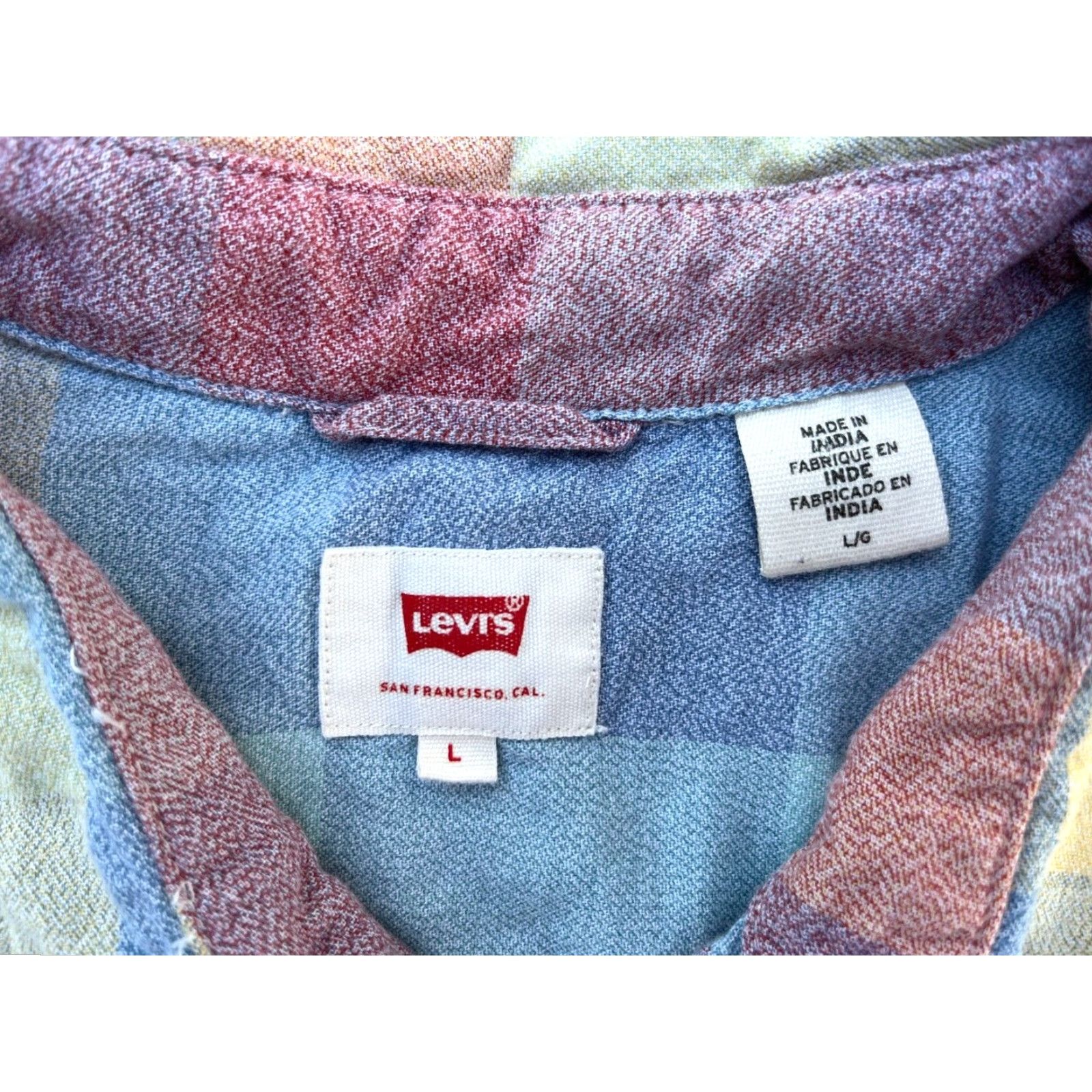 Levi's Levi's Shirt Western Plaid Short Sleeve Pearl Snap Size L Mens Size US L / EU 52-54 / 3 - 4 Thumbnail
