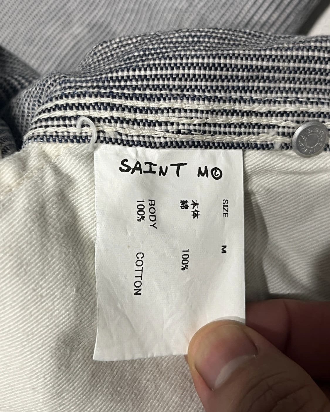 Saint Michael Saint Michael Hickory Distressed Work Pants Size US 32 / EU 48 - 6 Thumbnail