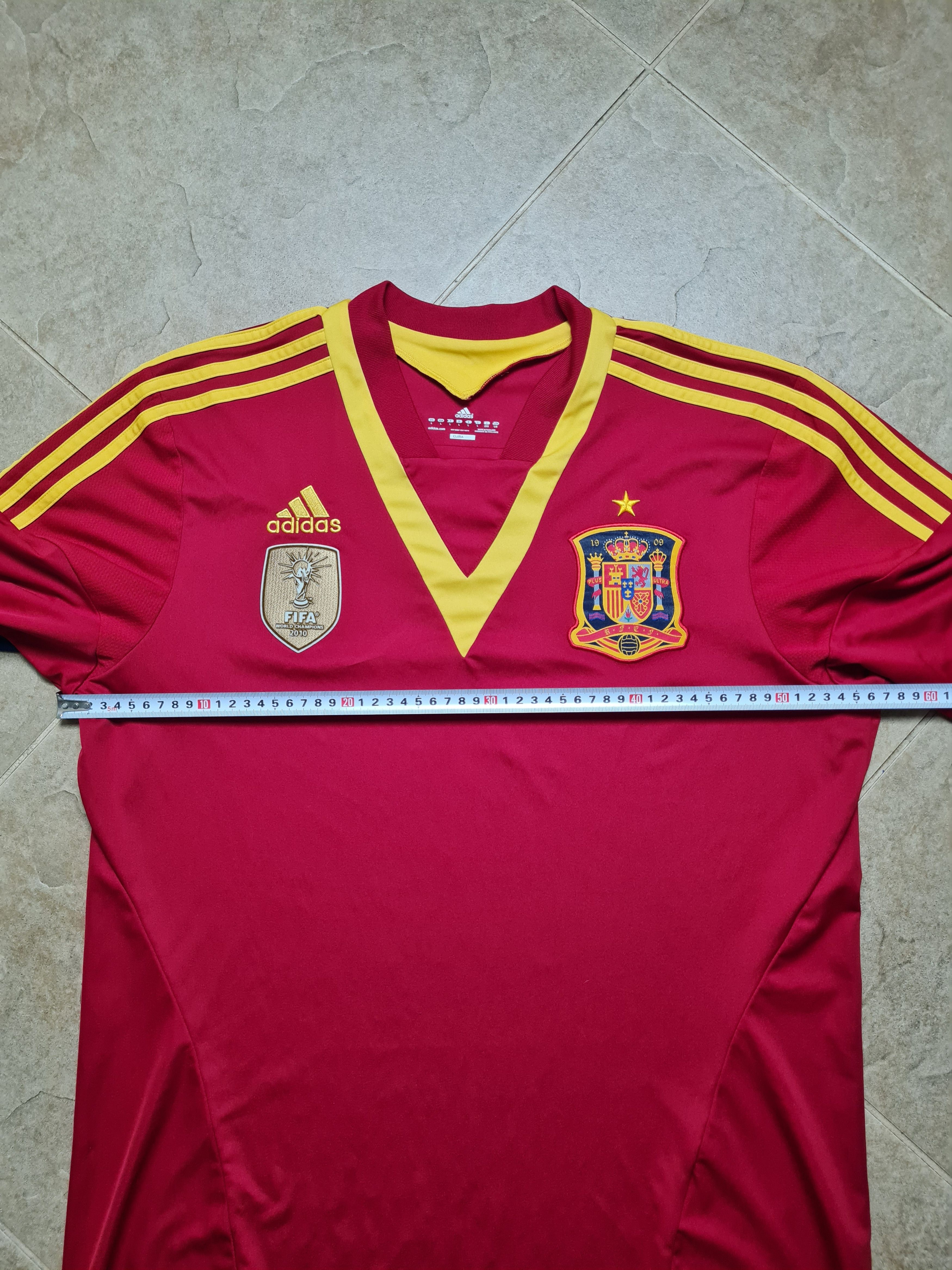 Adidas Spain World Cup 2012/13 Adidas shirt Camiseta Espana X53272 Size US L / EU 52-54 / 3 - 4 Thumbnail