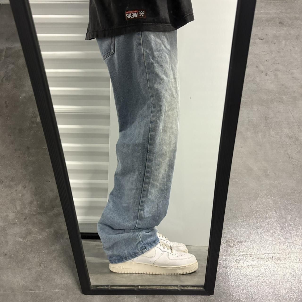 Vintage Crazy Vintage Y2K/2000s Baggy Light Blue Wash Skater Workwear Denim Jeans! Size US 34 / EU 50 - 2 Thumbnail