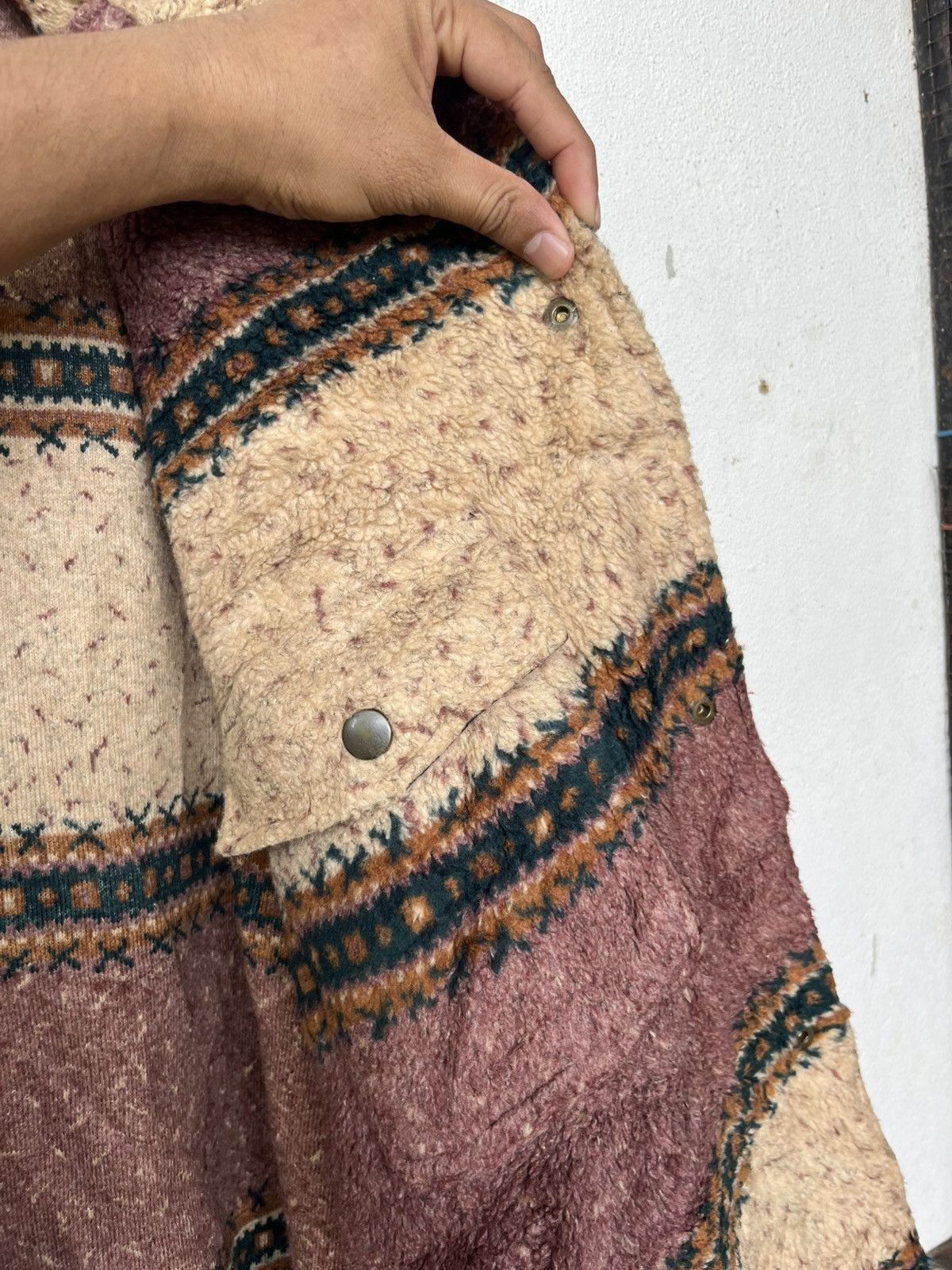 Jams World 💥RARE💥JAMI ISLAND Deep Pile Fleece Rare Aztec Fullprinted Size US L / EU 52-54 / 3 - 13 Thumbnail