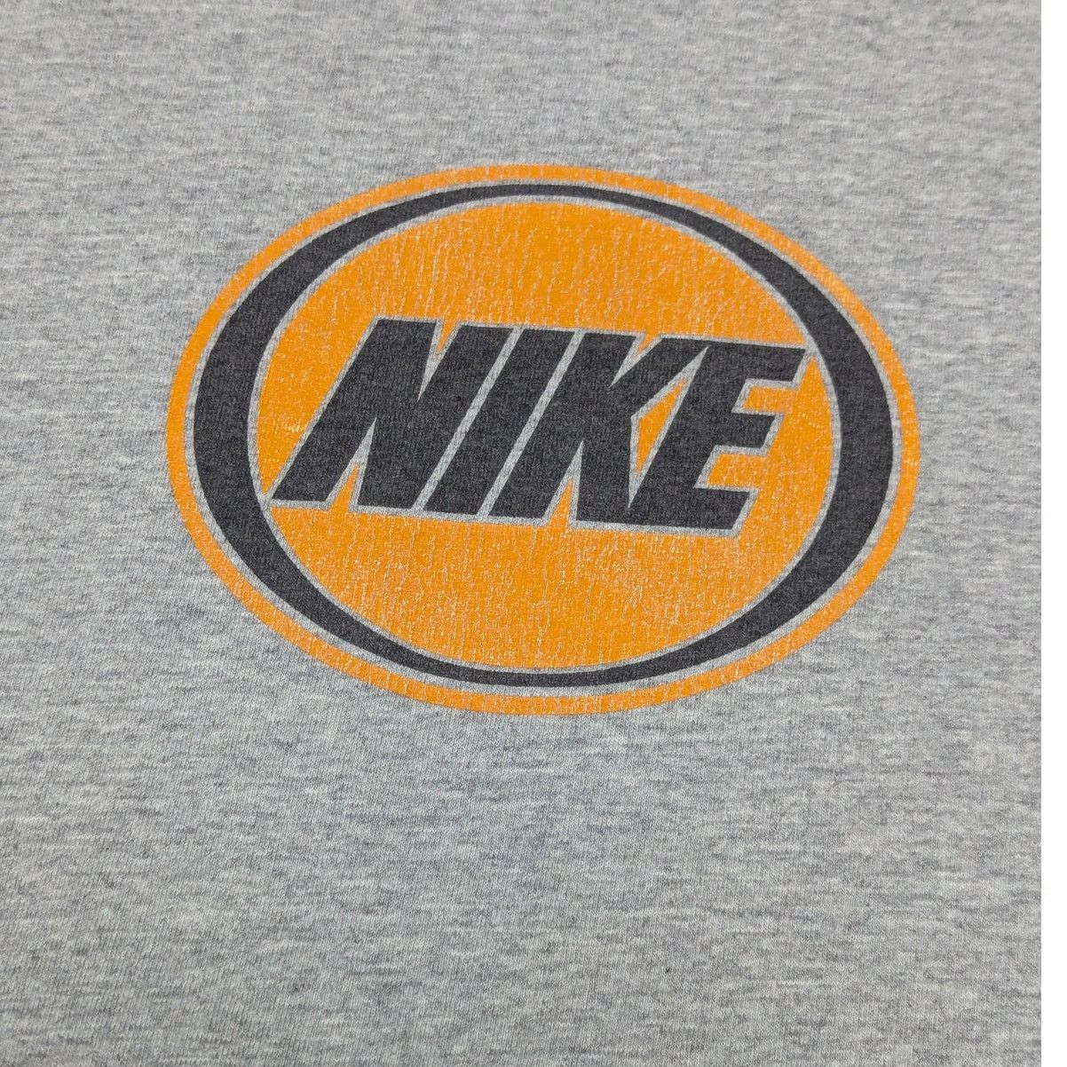 Nike × Vintage Vintage 90s Nike Basketball Graphic Tee Shirt Gray Yellow Size US M / EU 48-50 / 2 - 4 Thumbnail