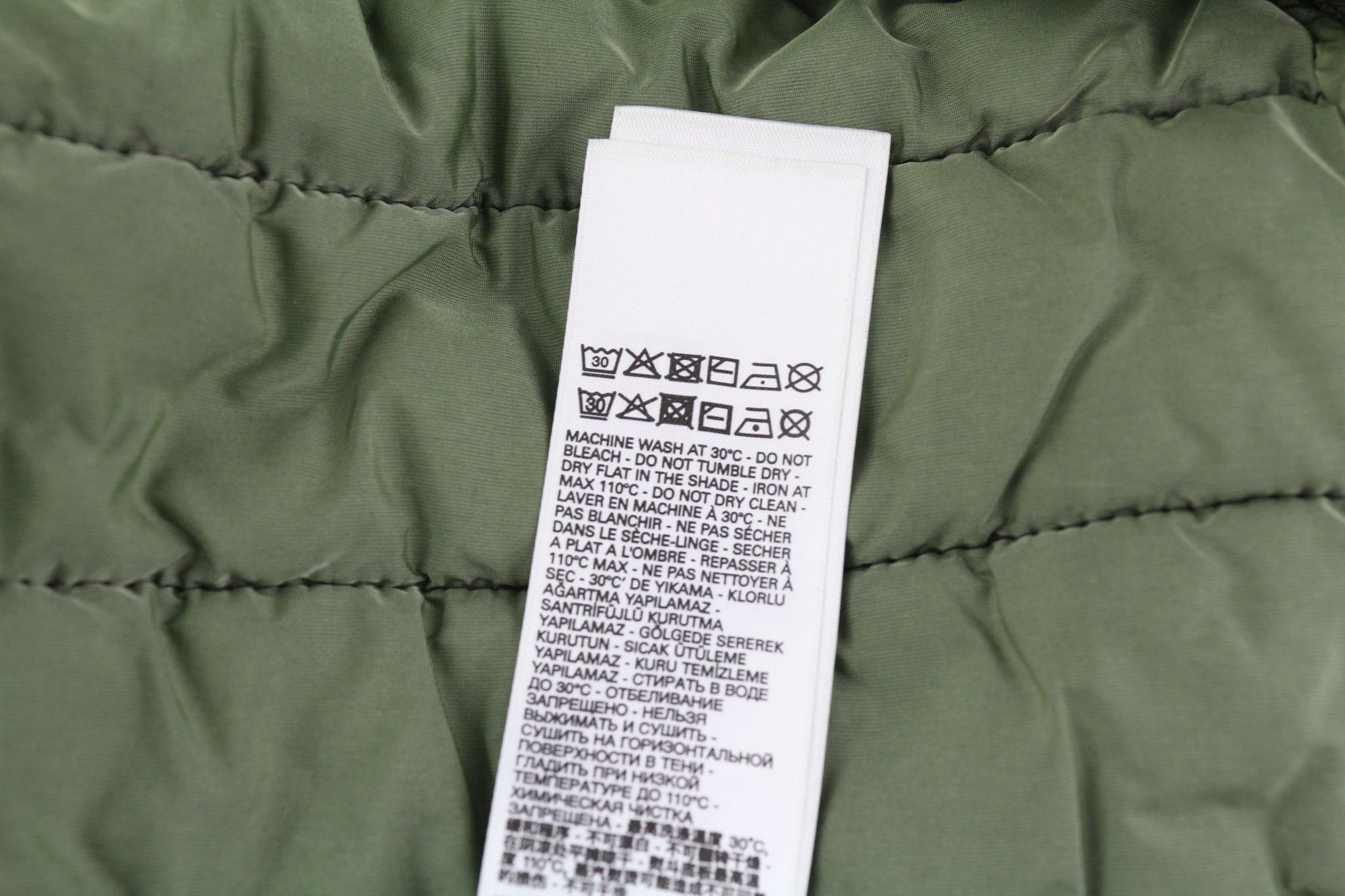 Diesel S-HOLTY L Green Quilted Crew Sweatshirt 40147 Size US L / EU 52-54 / 3 - 11 Thumbnail