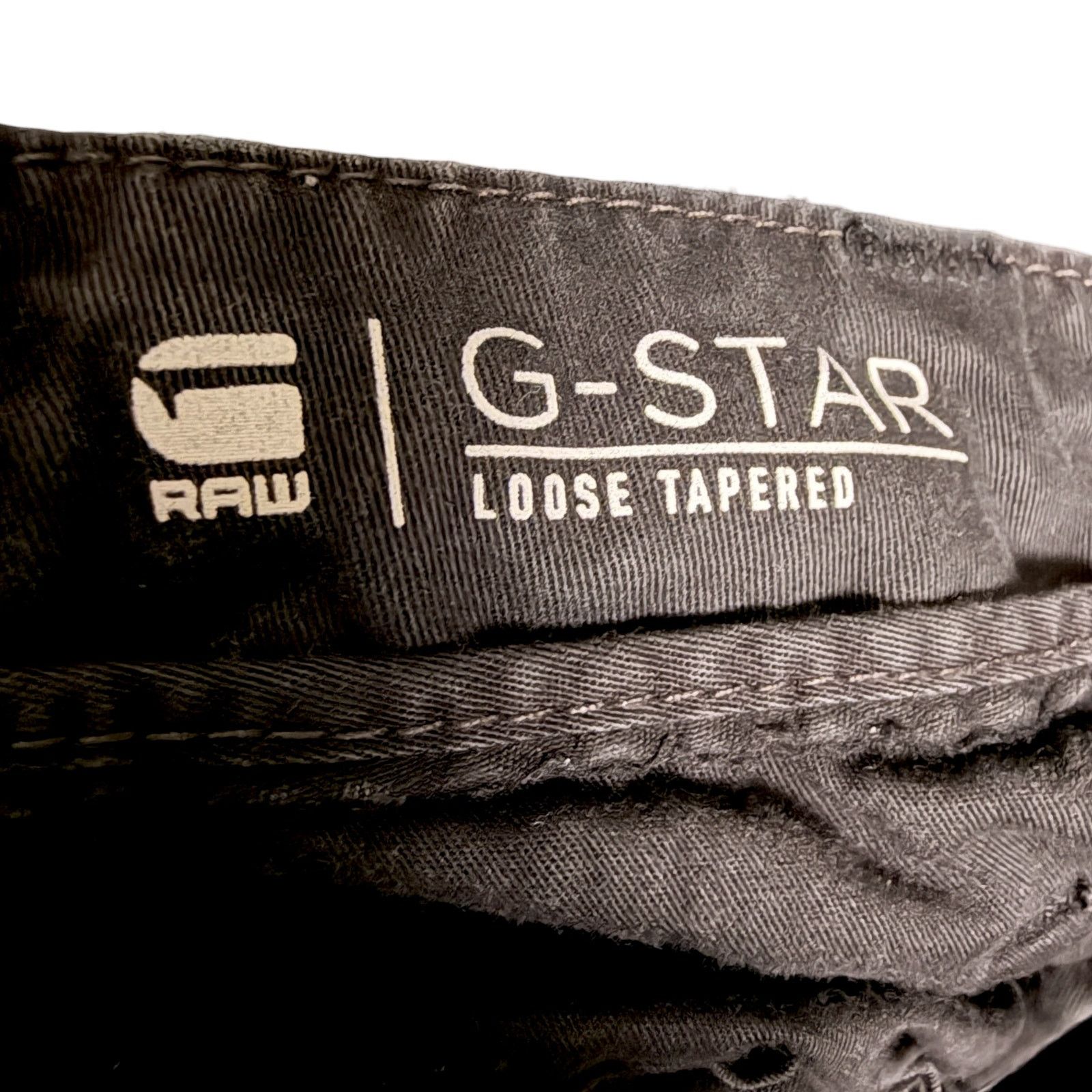 G-Star G-Star Raw Loose Tapered Women's 27x27 Dark Gray Cargo Pants Size 27" / US 4 / IT 40 - 8 Thumbnail