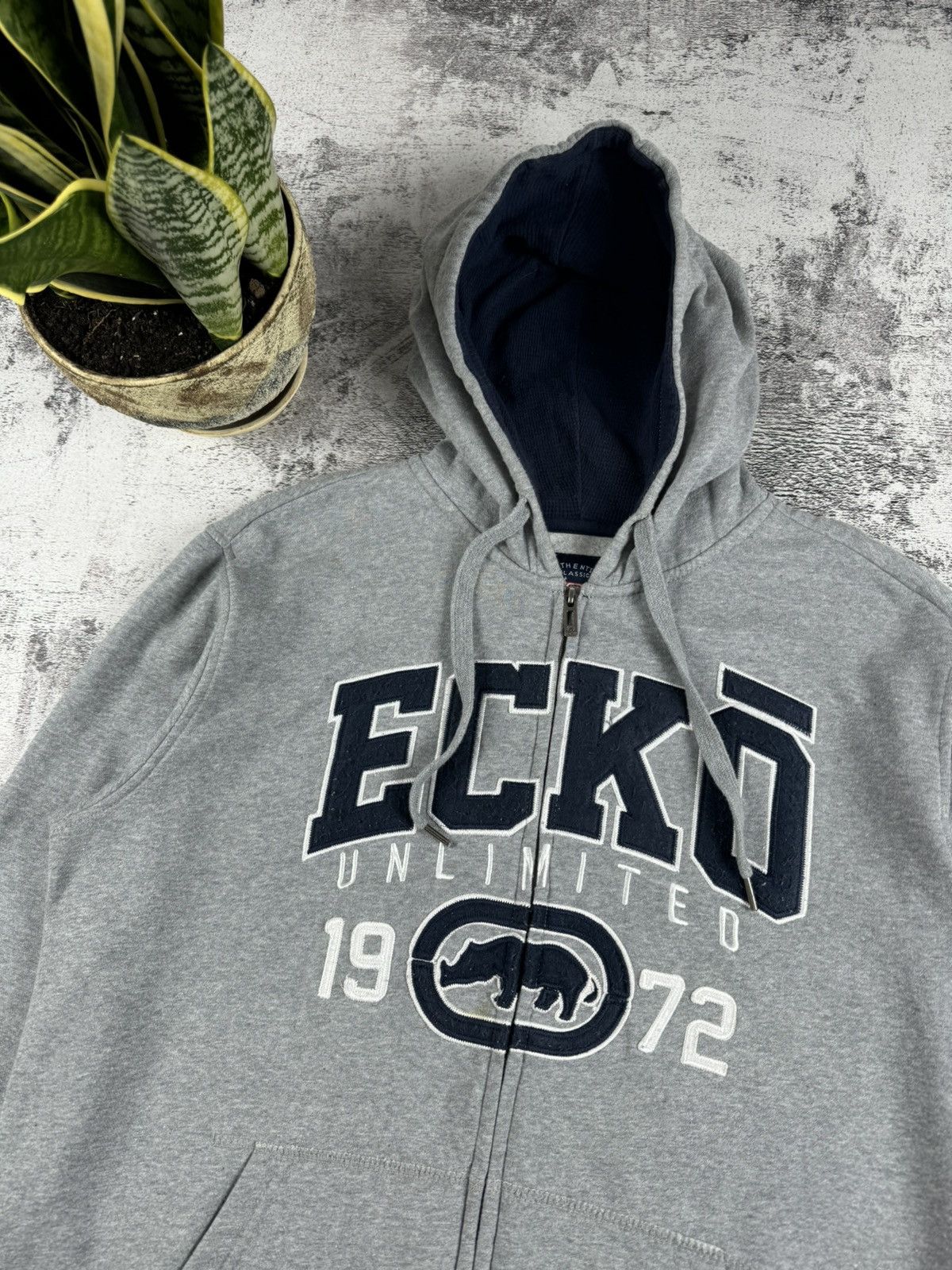 Ecko Unltd. Vintage Ecko Unltd Y2K Hip Hop Skateboarding Rap Zip Hoodie Size US L / EU 52-54 / 3 - 6 Thumbnail