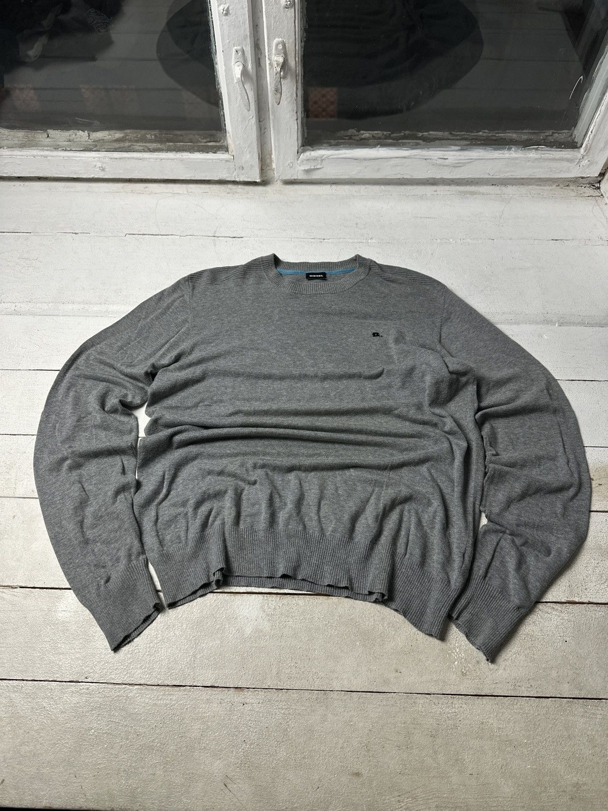 Diesel DIESEL 🚨RARE D LOGO 1978 AVANT GARDE LIGHT SWEATER Size US XL / EU 56 / 4 - 1 Thumbnail