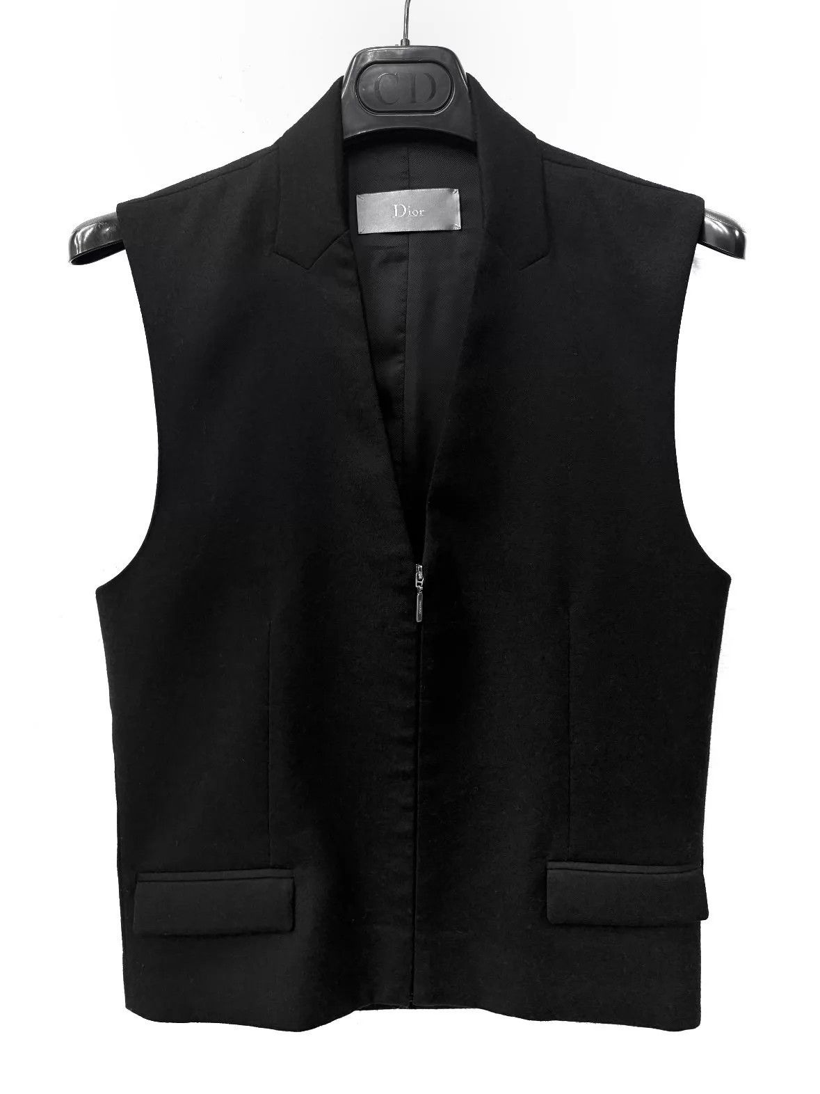 Dior Dior Homme 13AW Heavy Wool-Cashmere Zip Vest Size US S / EU 44-46 / 1 - 1 Thumbnail