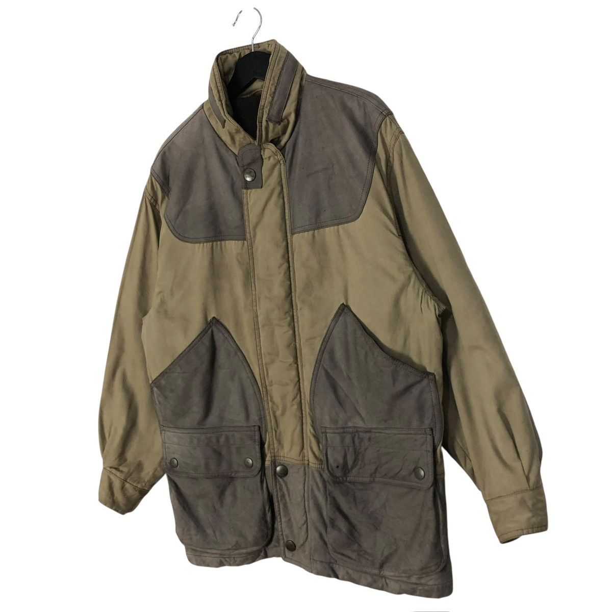 Henry Cotton's Vintage Henry Cottons Rugged Suede Jacket Hoodie Italy Size US L / EU 52-54 / 3 - 3 Thumbnail