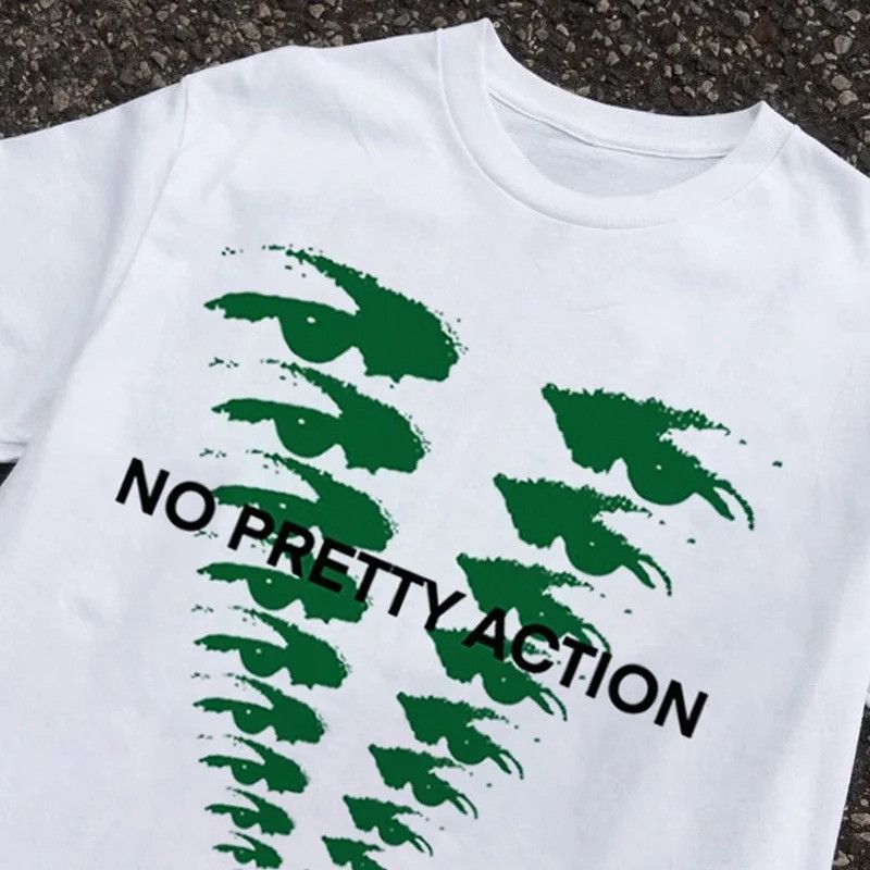 Designer × Vintage Eyes Graphic Oversized Cotton T-Shirt Harajuku Streetwear Size US L / EU 52-54 / 3 - 1 Thumbnail