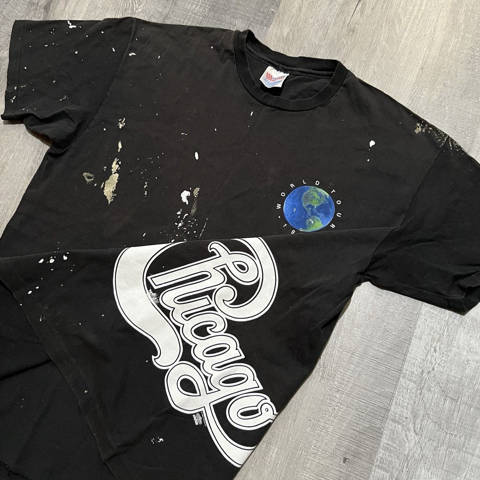 Hanes VTG Chicago World Tour 1993 Single Stitch 90s T Shirt XL Size US XL / EU 56 / 4 - 3 Thumbnail