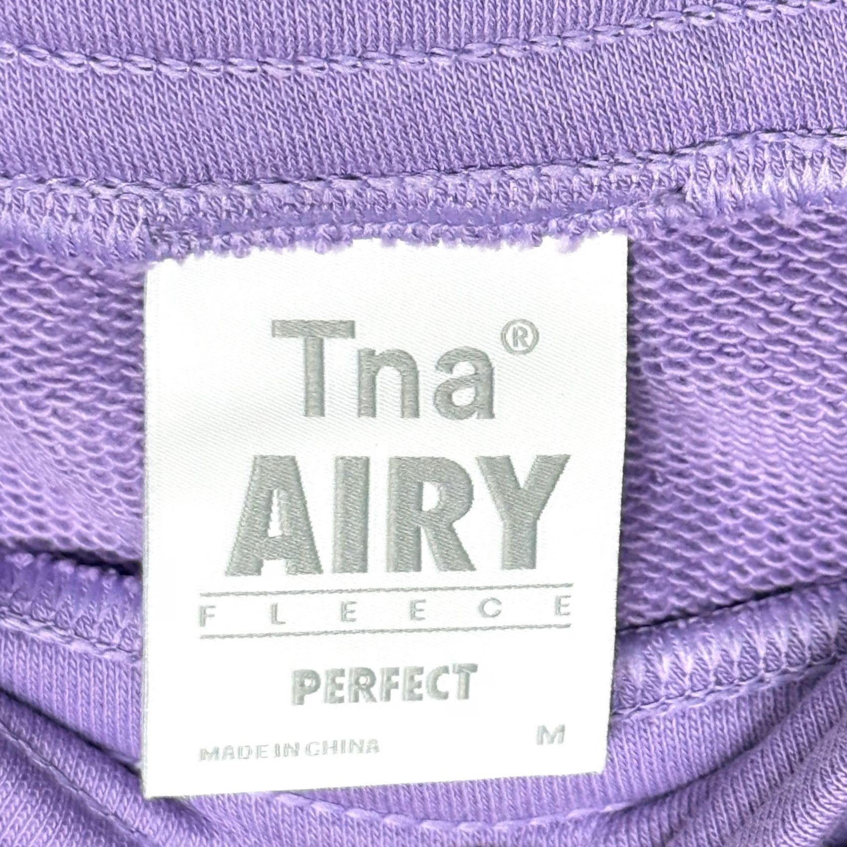 TNA Tna Womens Skirt Mini Pull On Fleece Lightweight Purple Cotton Blend Polyester Elastic Waist Casual Athleisure Size 32" / US 10 / IT 46 - 3 Thumbnail