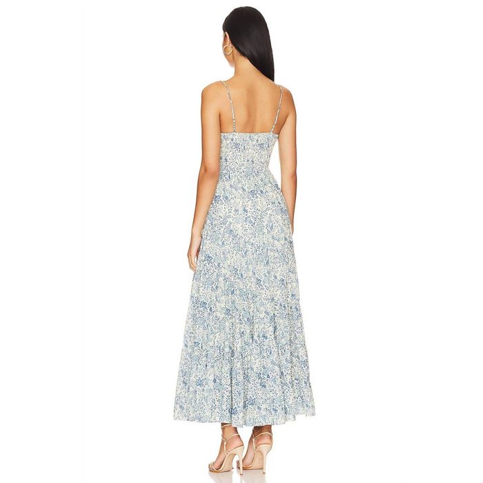 Free People Sundrenched Printed Maxi Dress In Blue Combo Grailed 5029