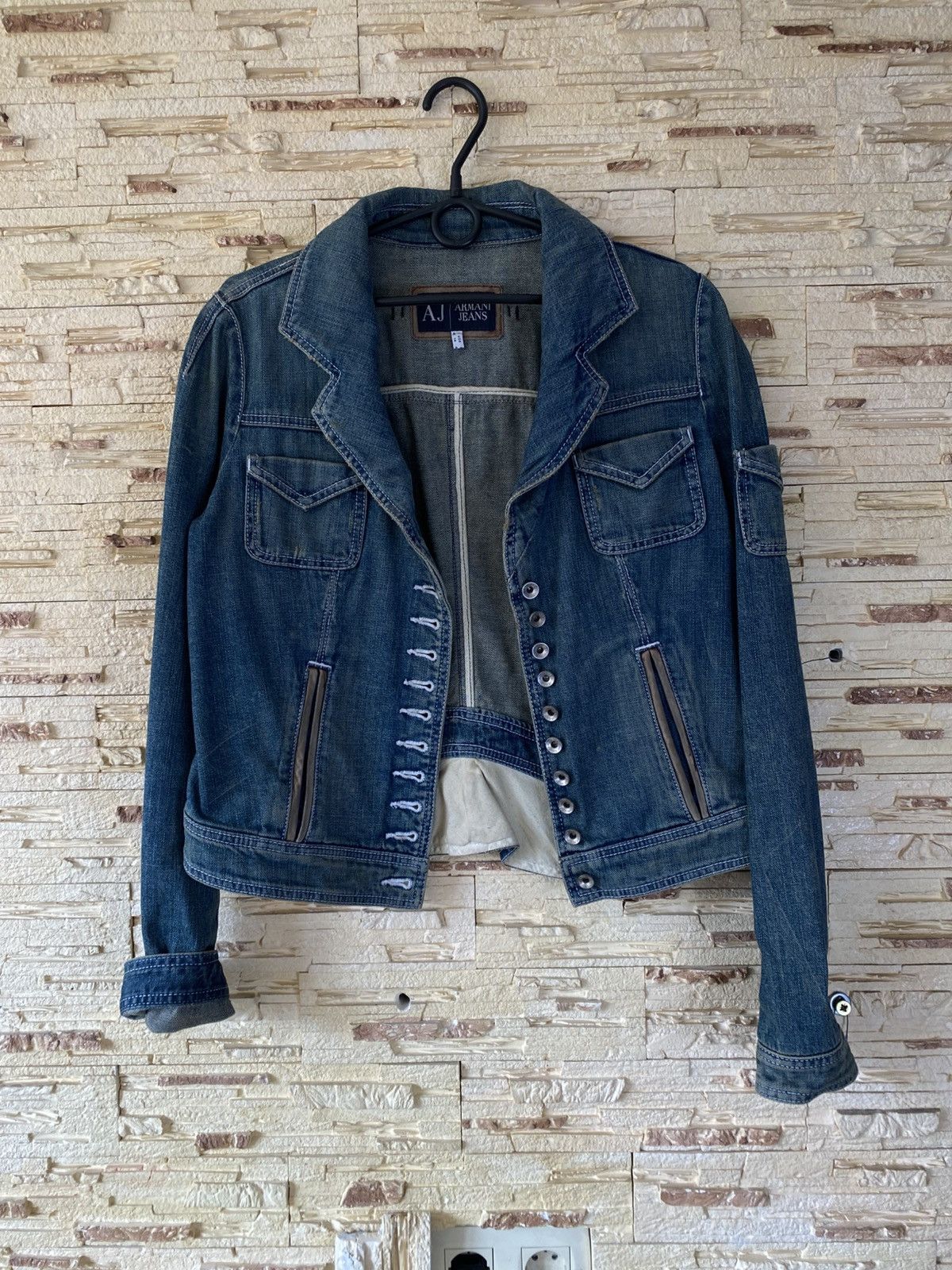 Armani Armani Archive Napoleon Multibutton Denim Jacket Size M / US 6-8 / IT 42-44 - 2 Thumbnail