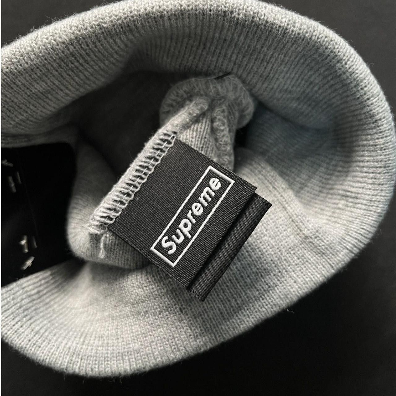 New Era × Supreme Rare Supreme New Era Camo Box Logo Beanie Hats Grey OS Size ONE SIZE - 8 Thumbnail