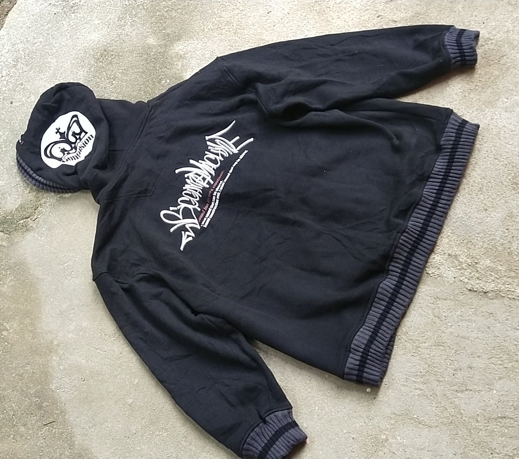 Japanese Brand Final Drop Rare Ab Tech Hoodies Size US XL / EU 56 / 4 - 2 Thumbnail