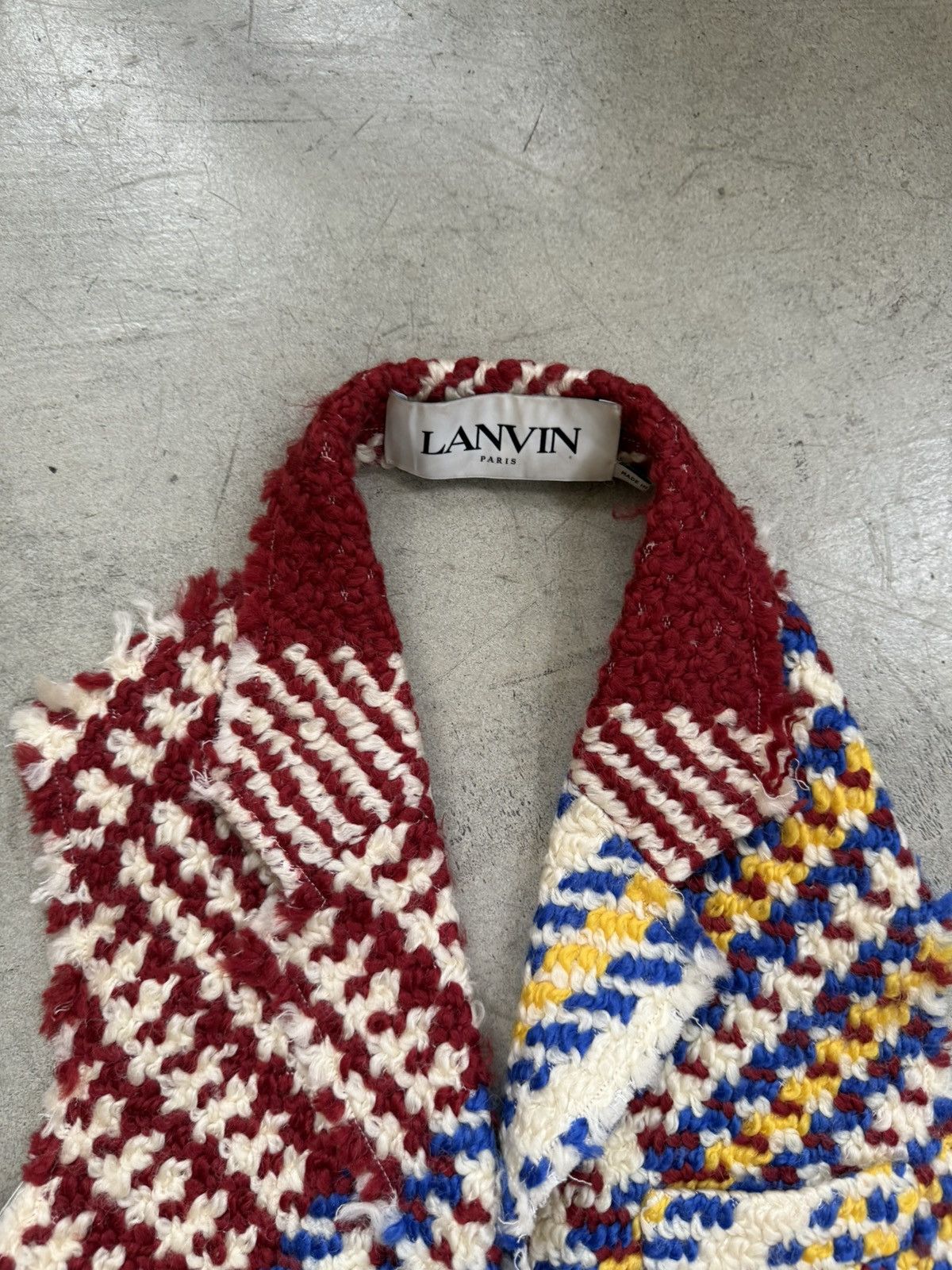 Lanvin Lanvin F/W 19 Tweed Backless Vest Size S / US 4 / IT 40 - 5 Thumbnail