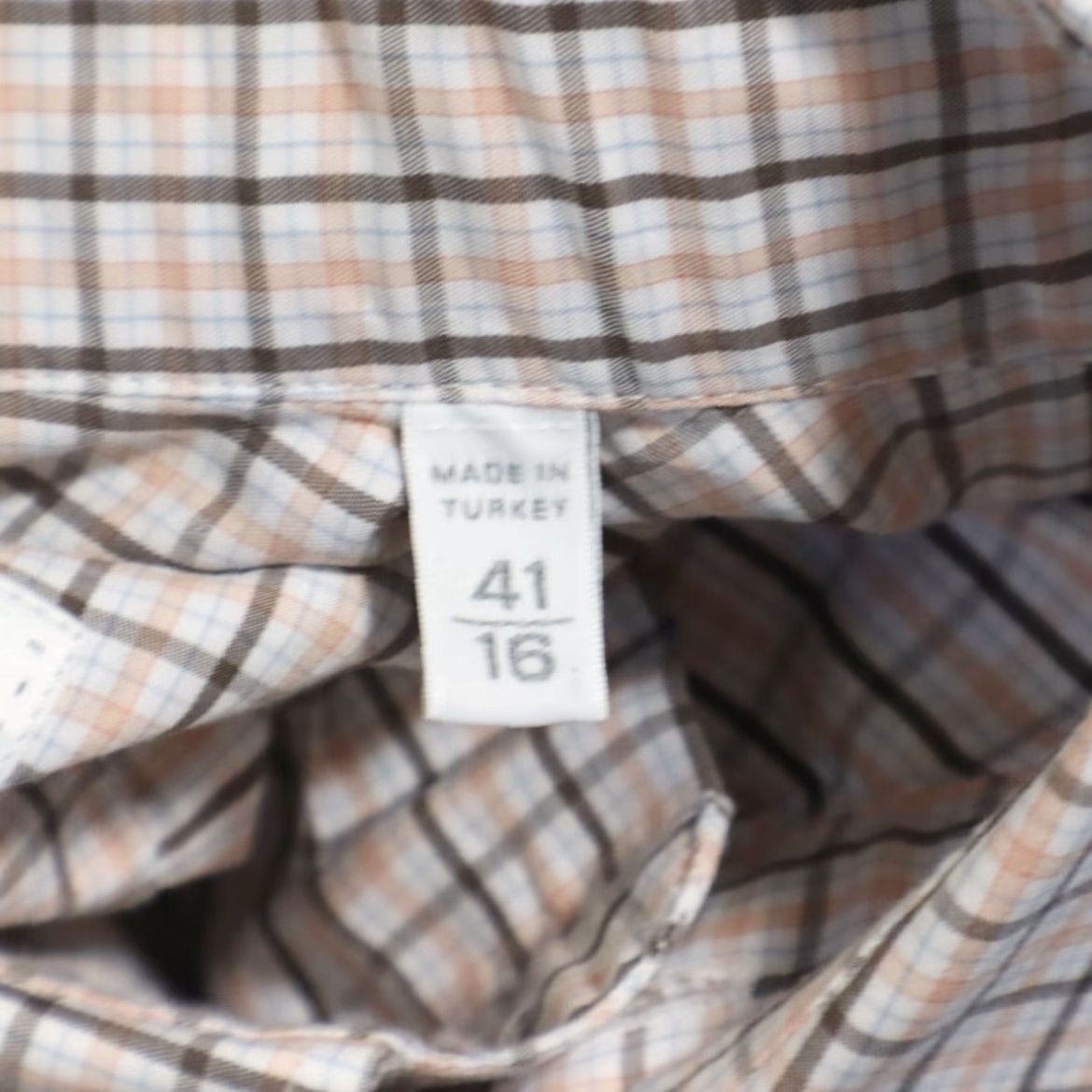 Ermenegildo Zegna VINTAGE Ermenegildo Zegna 41/16 Regular Fit Dress Cotton Gingham Long Sleeve Button Up Shirt Mens L Size 42R - 6 Thumbnail