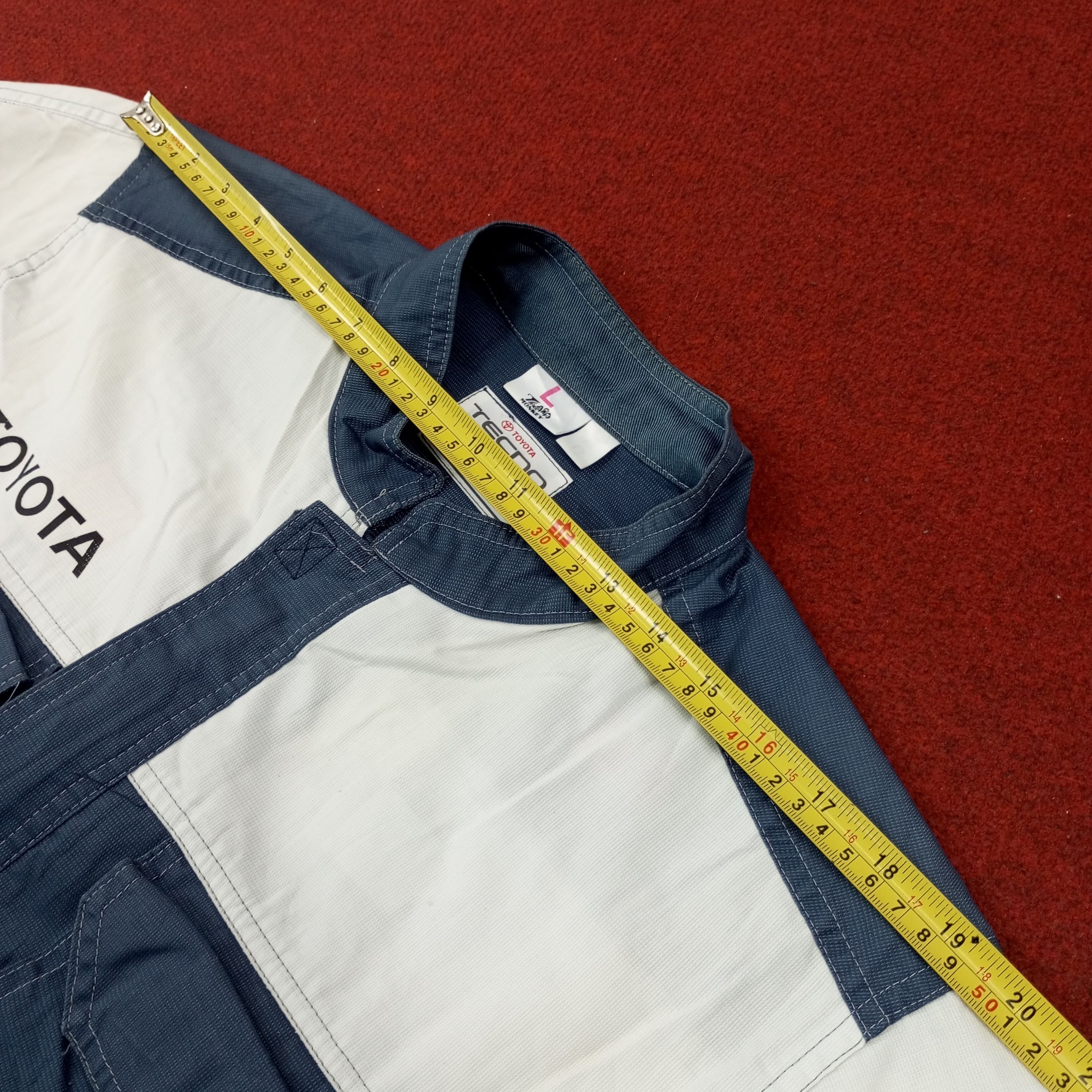 Japanese Brand × Vintage Toyota Tecno Japanese Motorsports Coverall Jacket c232n12 Size US M / EU 48-50 / 2 - 12 Thumbnail