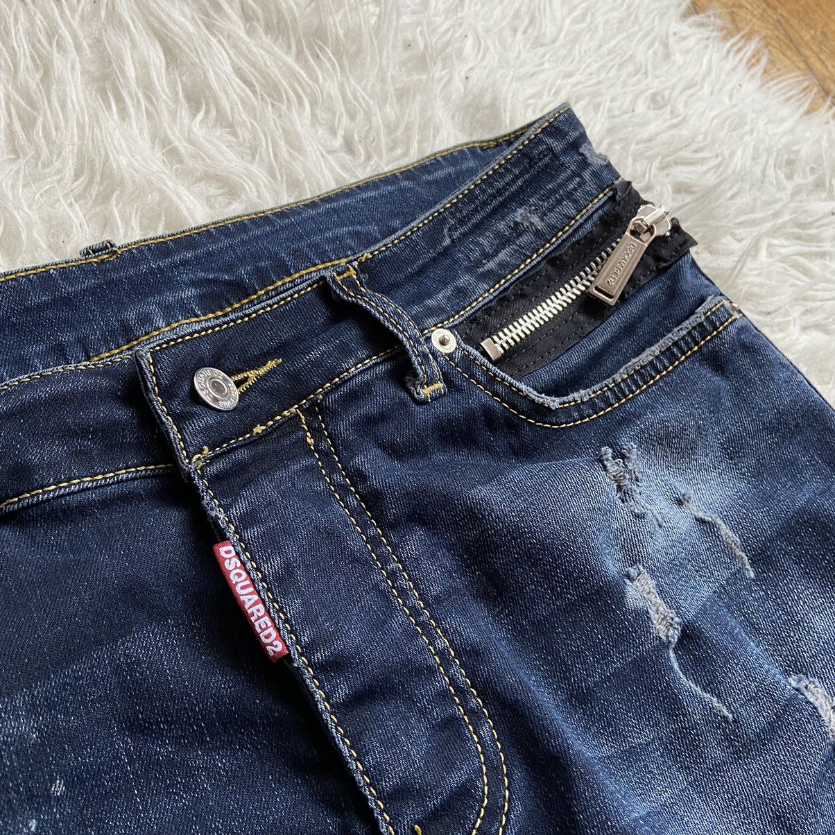 Dsquared2 × Japanese Brand 📌 Crazy Dsquared2 Y2k Distressed Skinny Jeans Size US 30 / EU 46 - 14 Thumbnail