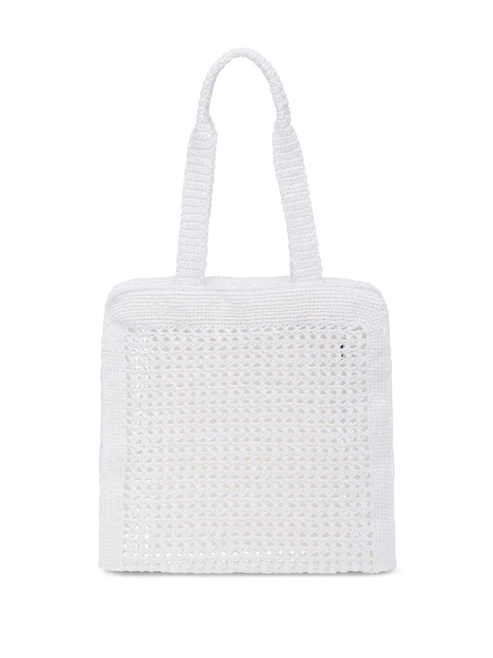 Miu Miu o1B3y1r0426 Size: OS / Crochet Logo-Appliqué Woven Tote Bag Size ONE SIZE - 3 Thumbnail