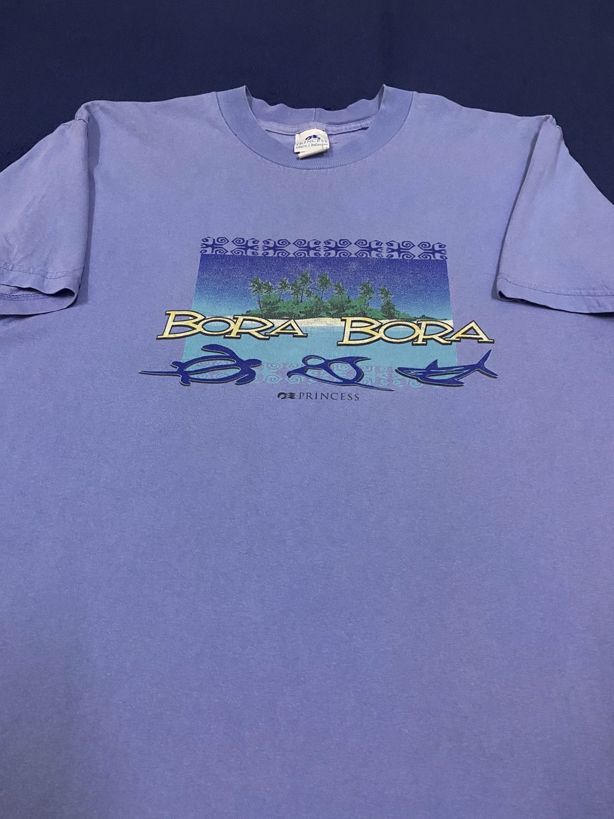 Vintage Vintage 90s Bora Bora Island Tee Size US XL / EU 56 / 4 - 1 Thumbnail